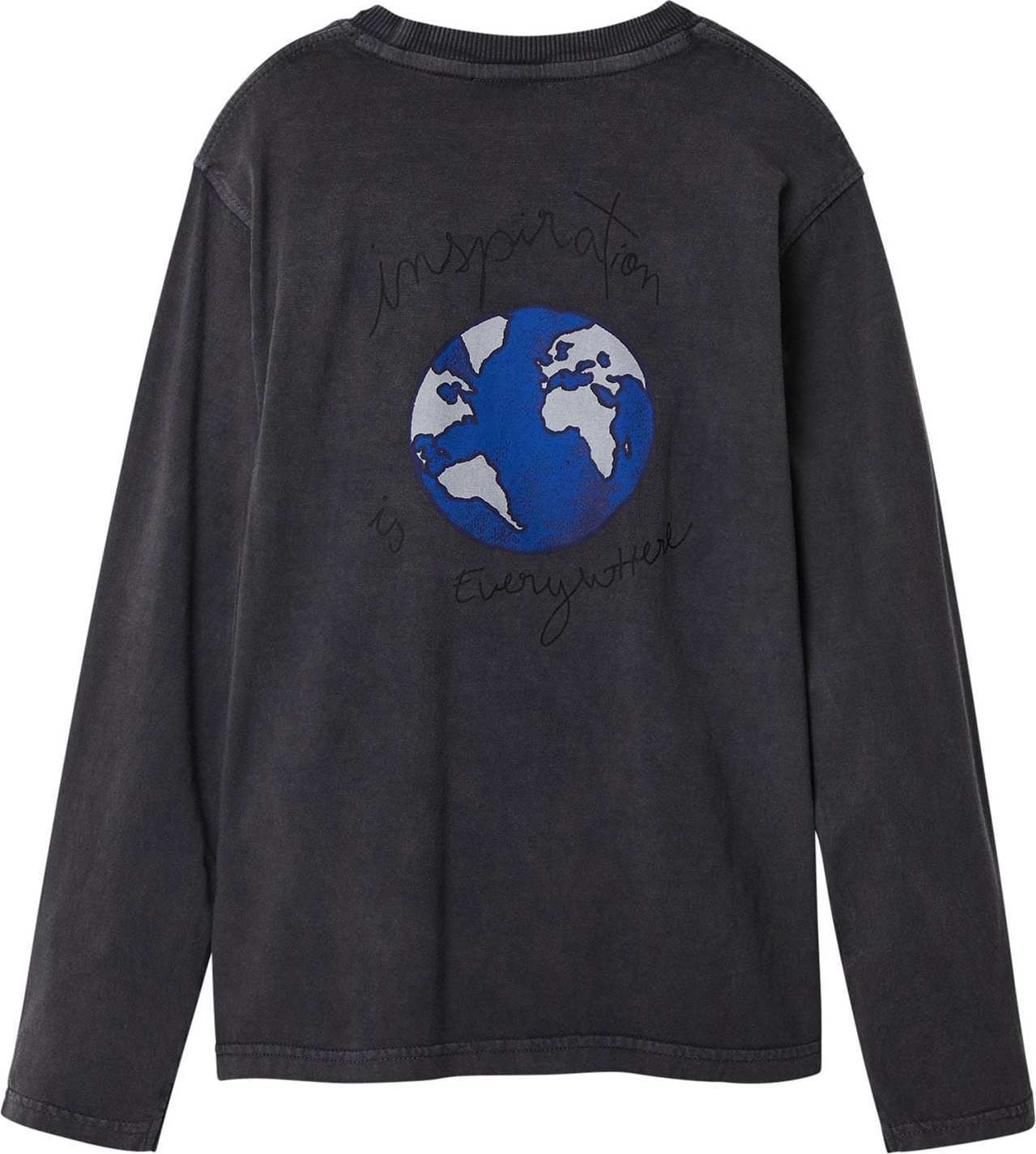 Desigual Tričko 'SERGIO' modrá / kouřově modrá / šedý melír