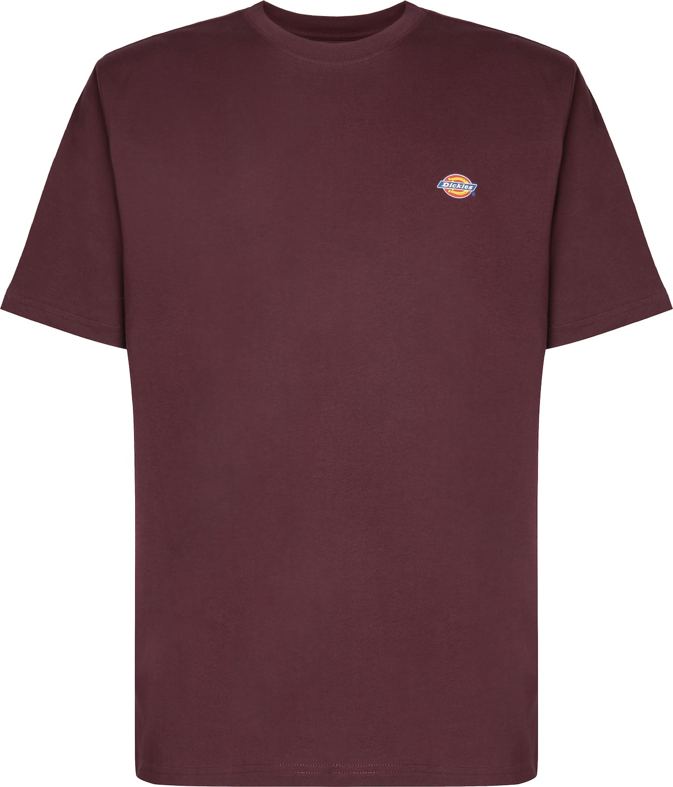 DICKIES Tričko 'Mapleton' modrá / hnědá / oranžová