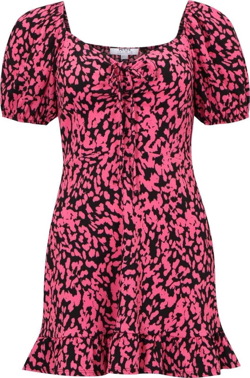 Dorothy Perkins Petite Letní šaty pink / černá