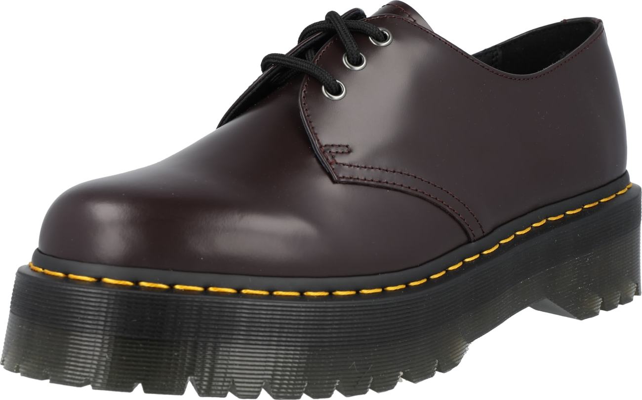 Dr. Martens Šněrovací boty vínově červená