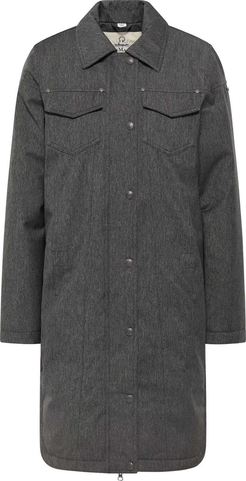 DreiMaster Vintage Zimní kabát tmavě šedá