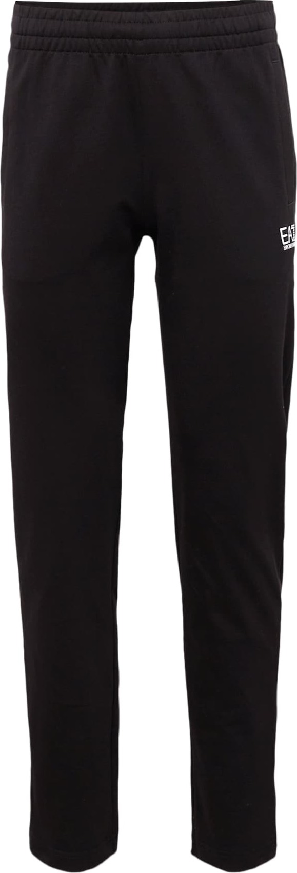 EA7 Emporio Armani Kalhoty černá / bílá