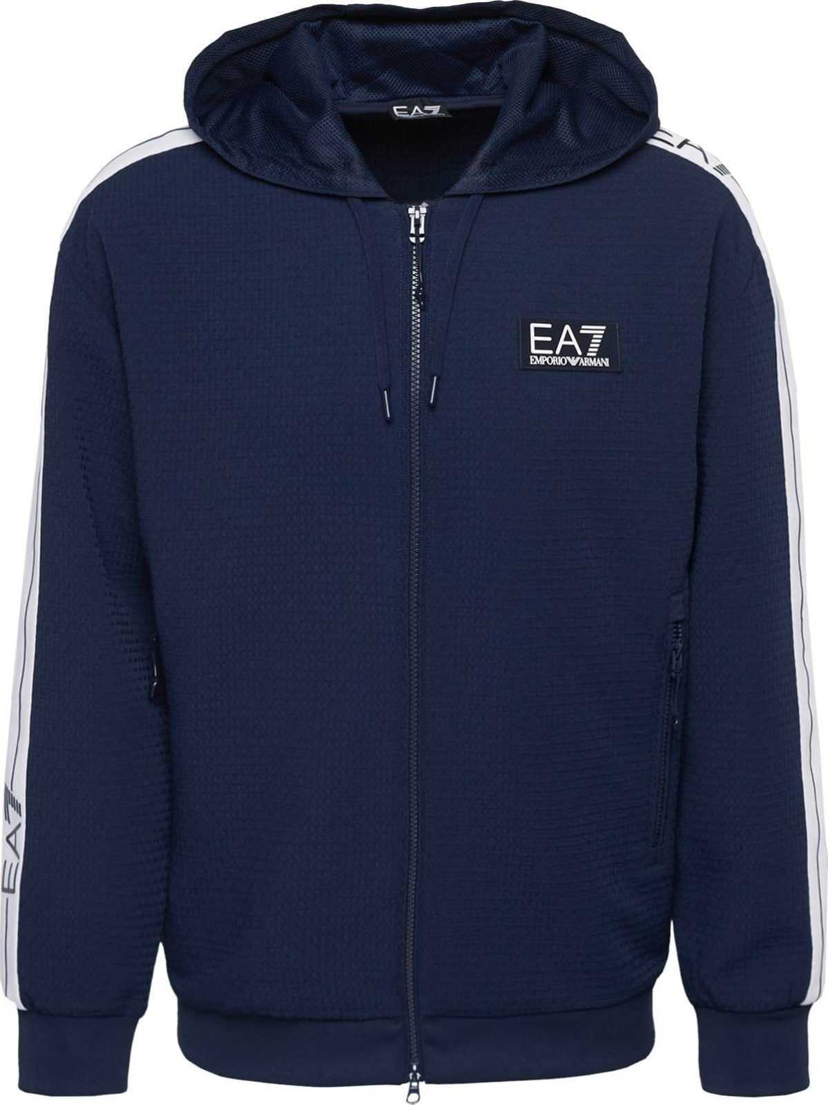 EA7 Emporio Armani Mikina námořnická modř / offwhite