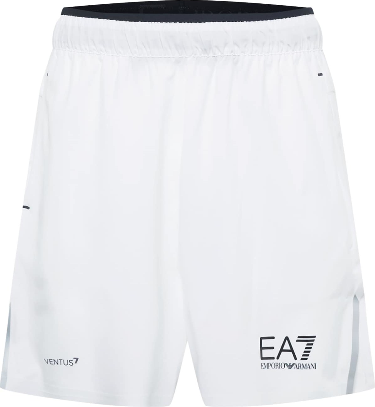 EA7 Emporio Armani Sportovní kalhoty šedá / černá / bílá