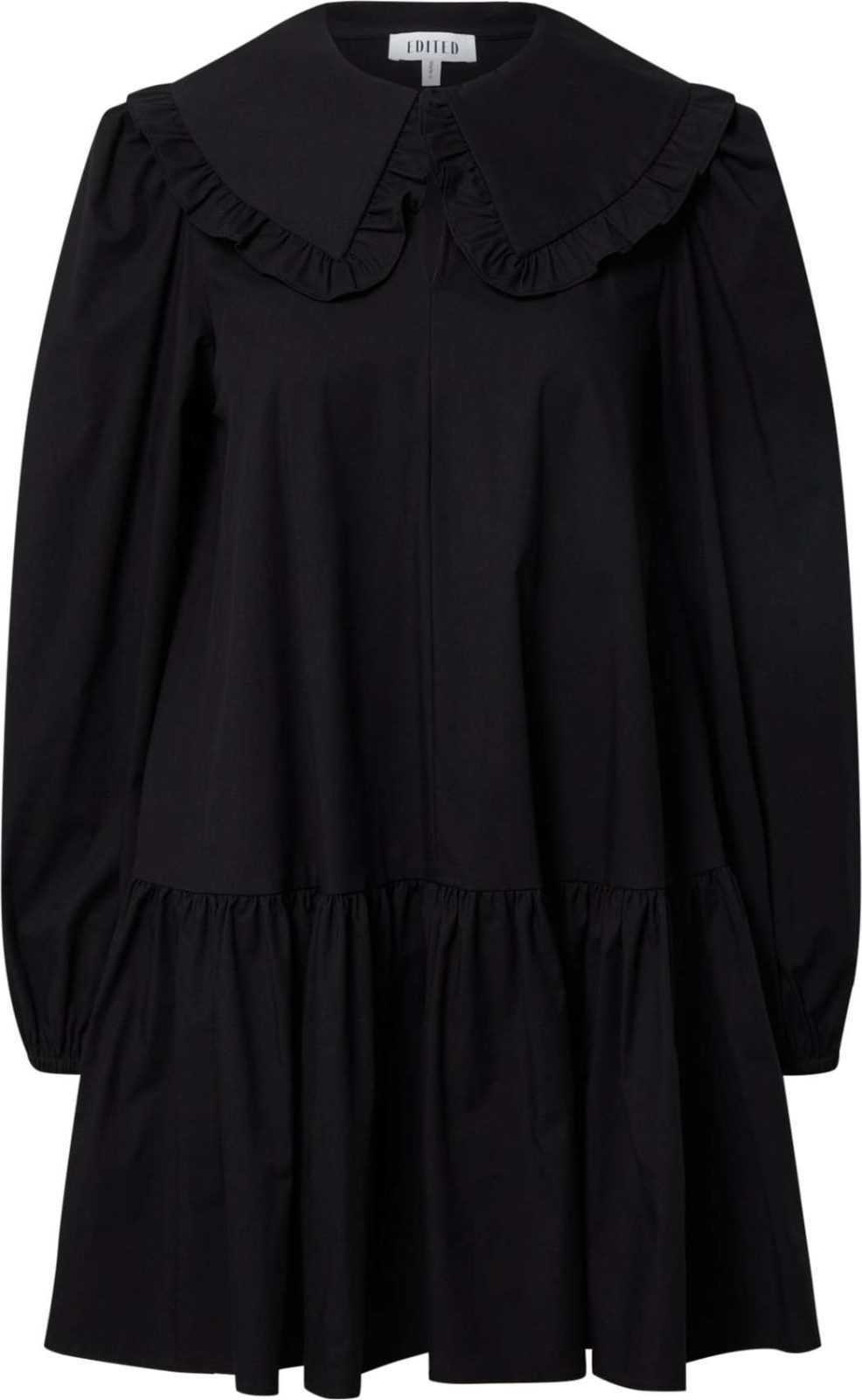 EDITED Košilové šaty 'Katarina' černá