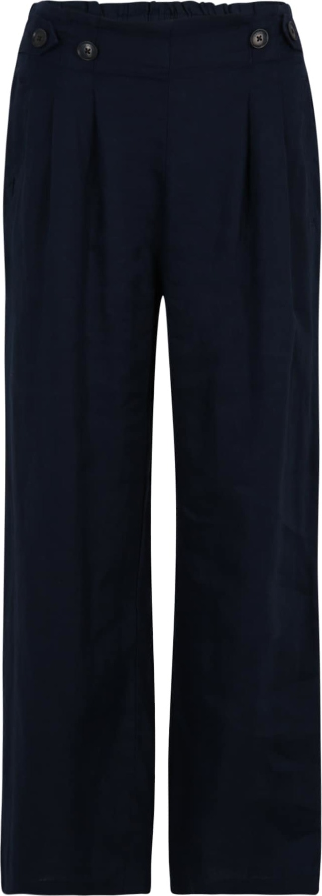 ESPRIT Kalhoty se sklady v pase námořnická modř
