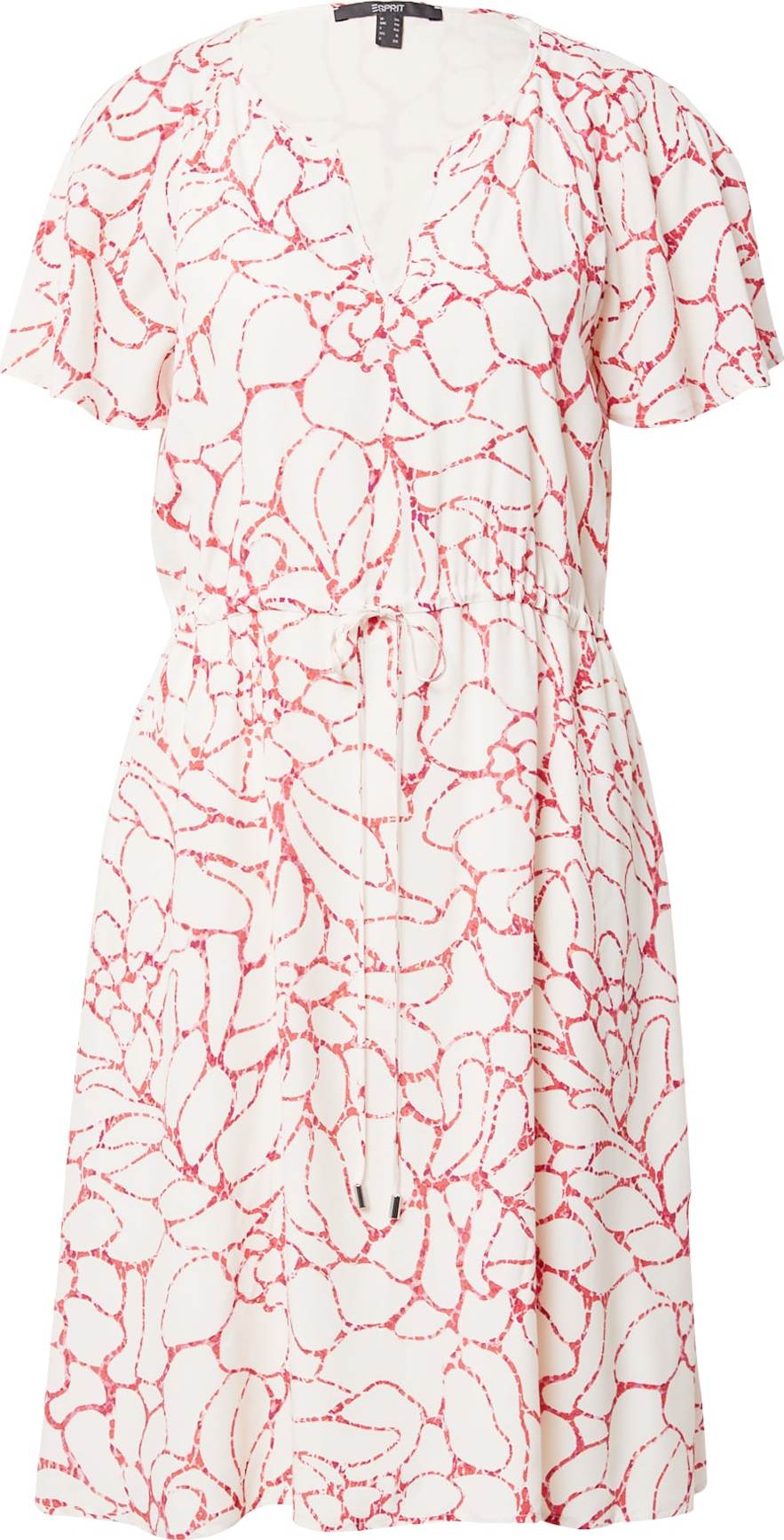ESPRIT Šaty červená / offwhite