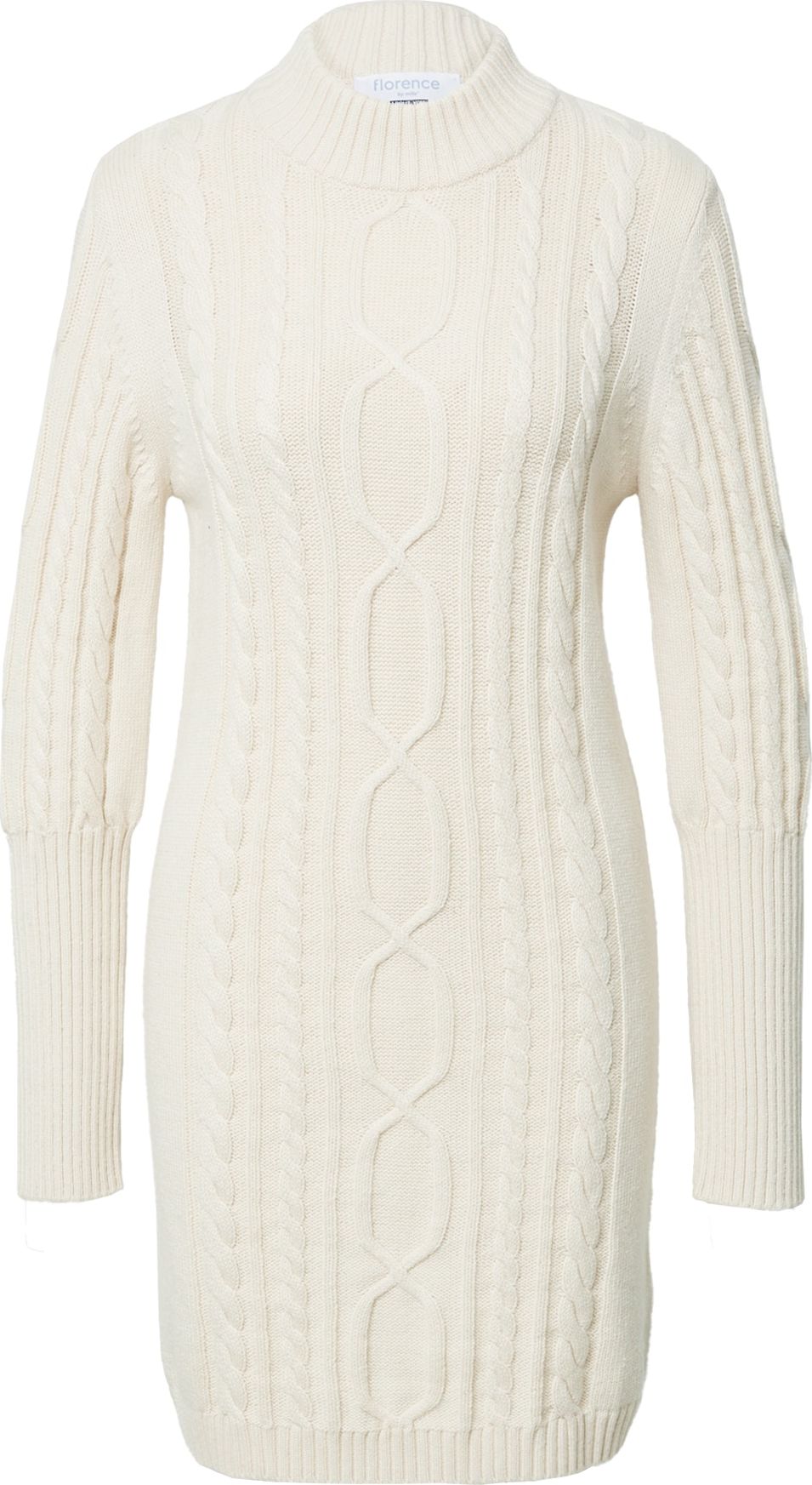 florence by mills exclusive for ABOUT YOU Úpletové šaty 'Indira' bílá