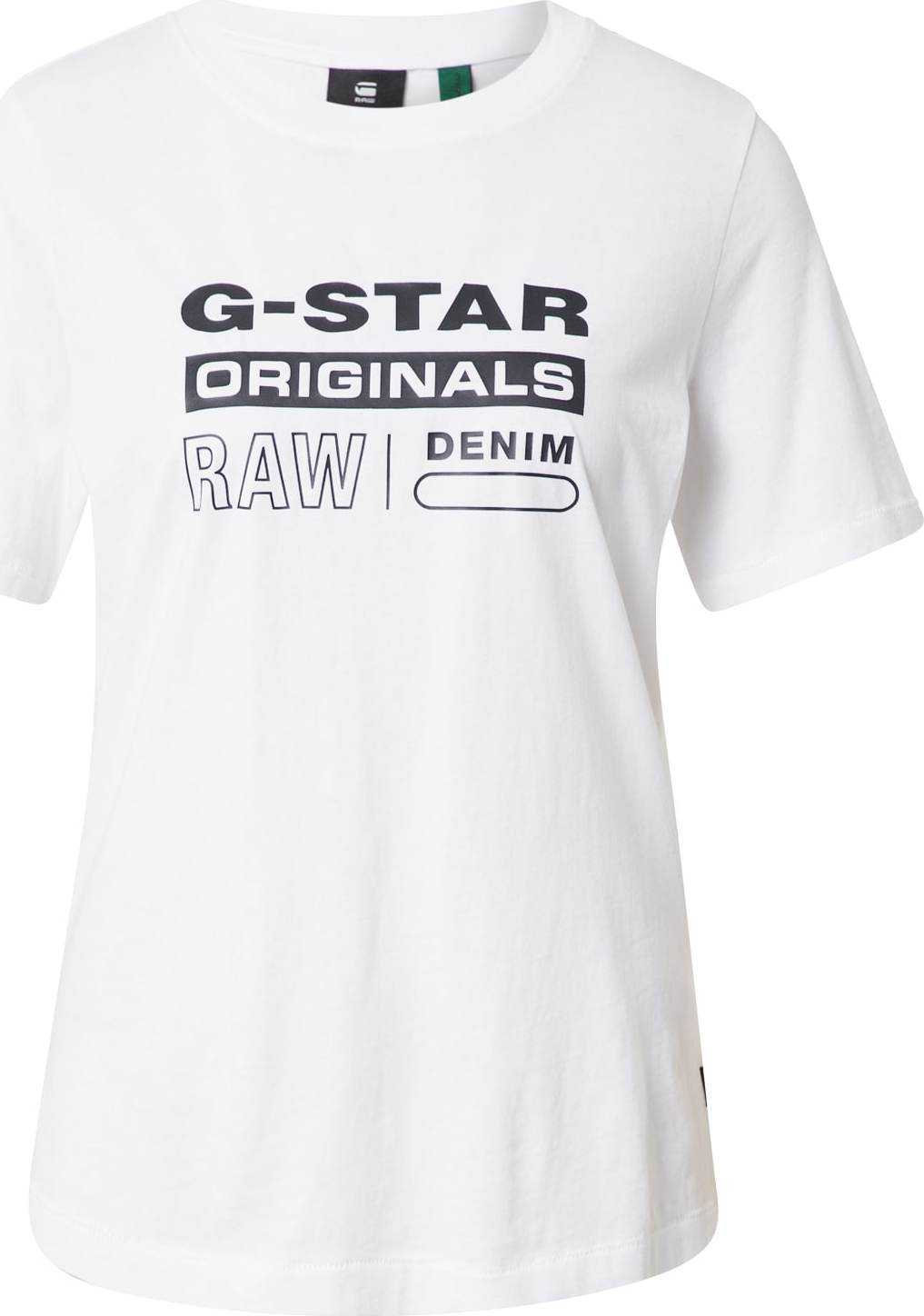 G-Star RAW Tričko černá / bílá