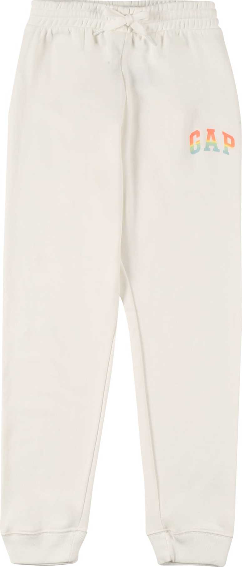 GAP Kalhoty světlemodrá / žlutá / oranžová / offwhite