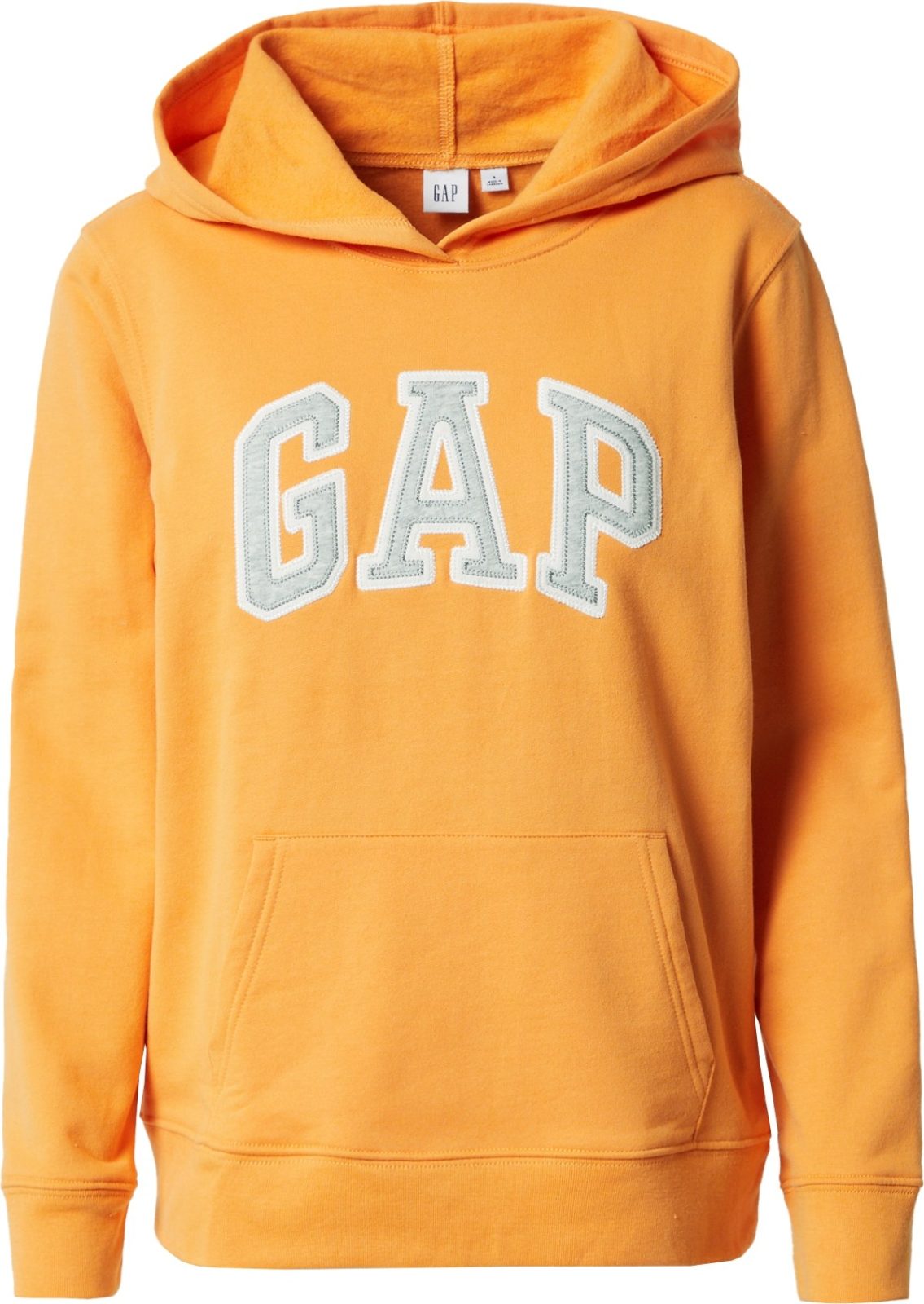 Gap Tall Mikina šedý melír / oranžová / offwhite