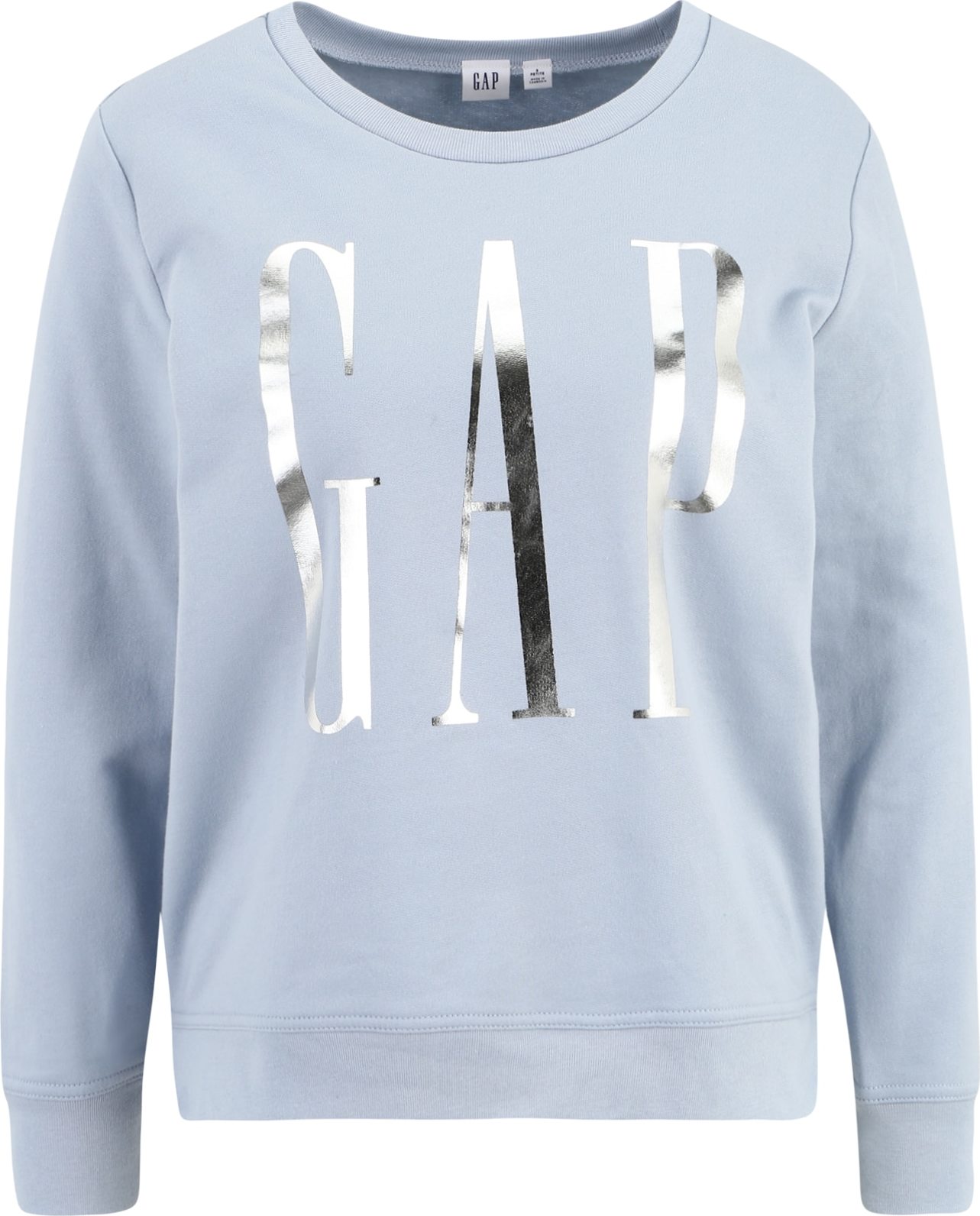 Gap Tall Mikina světlemodrá / stříbrná