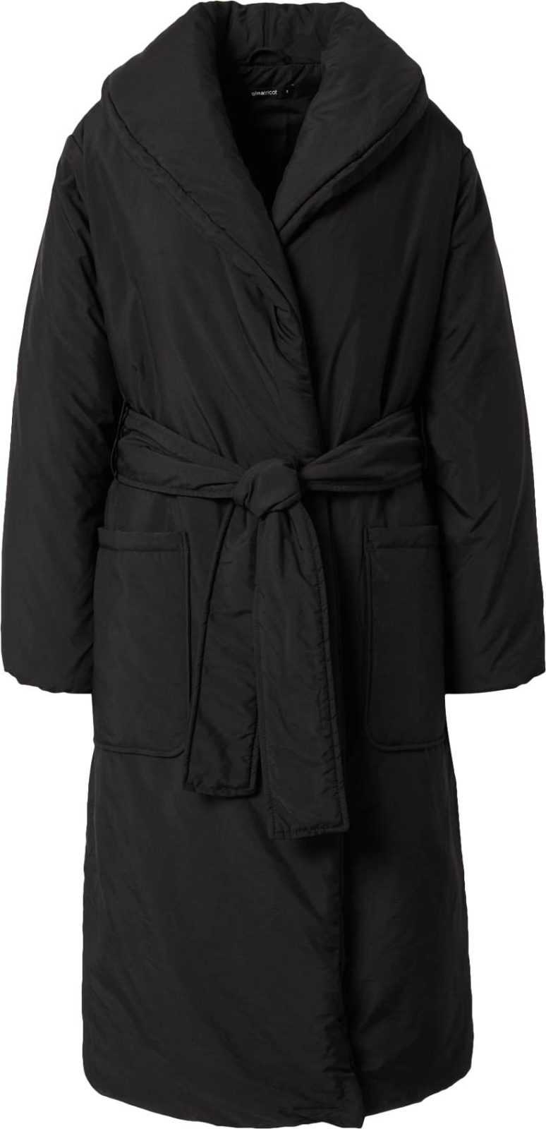 Gina Tricot Zimní kabát černá