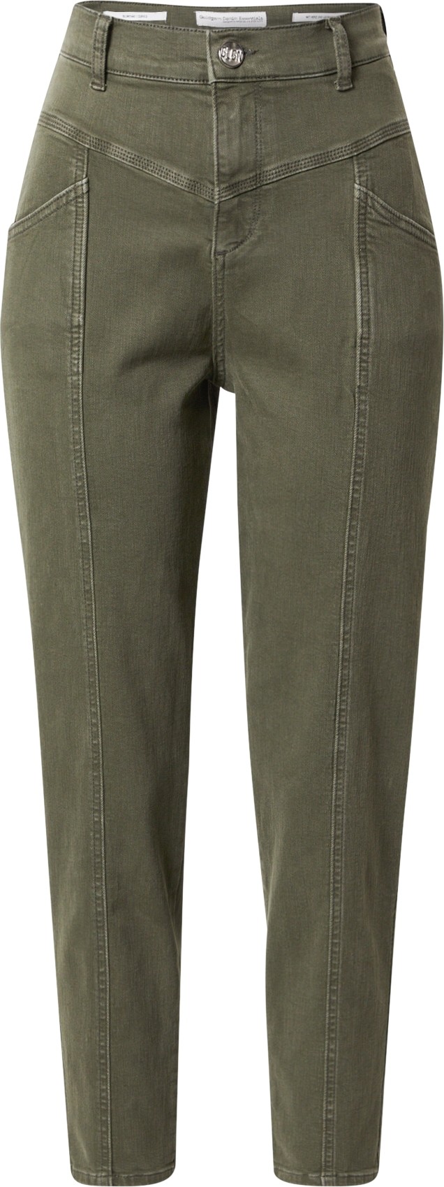 Goldgarn Džíny 'BLUMENAU' khaki / bílá