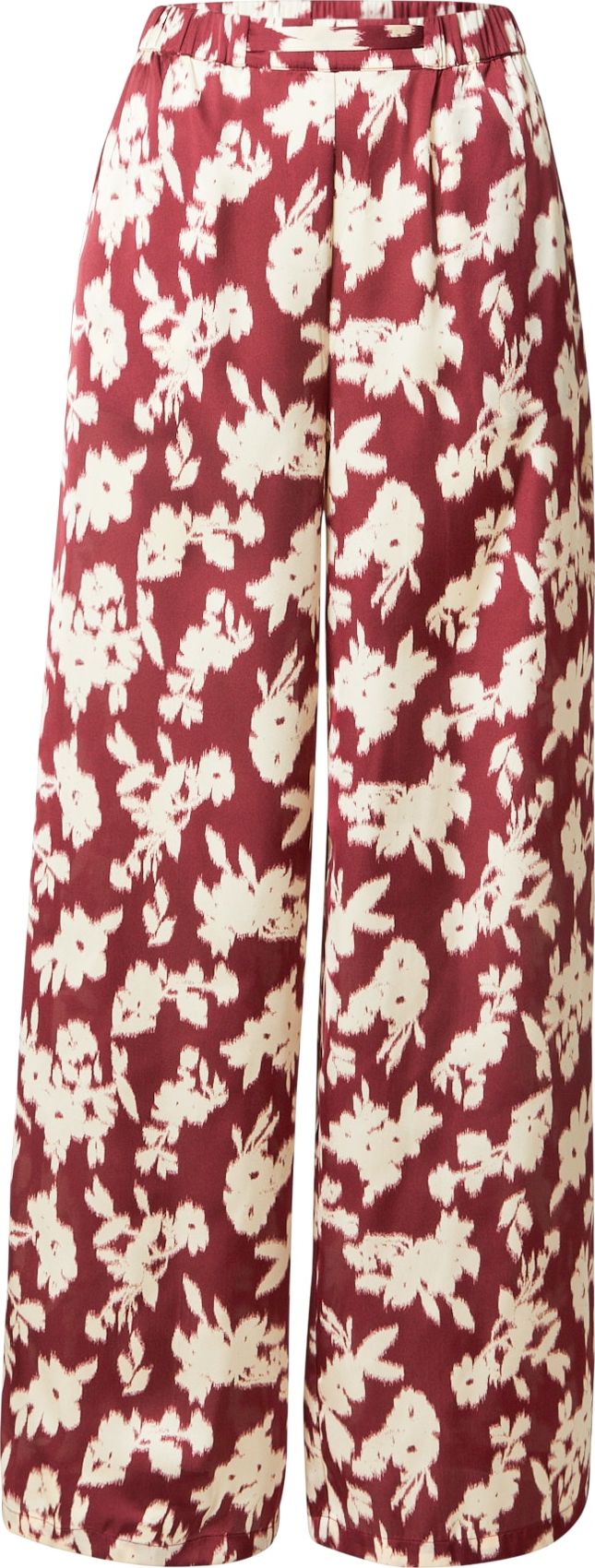 Guido Maria Kretschmer Collection Kalhoty 'Maike' karmínově červené / bílá