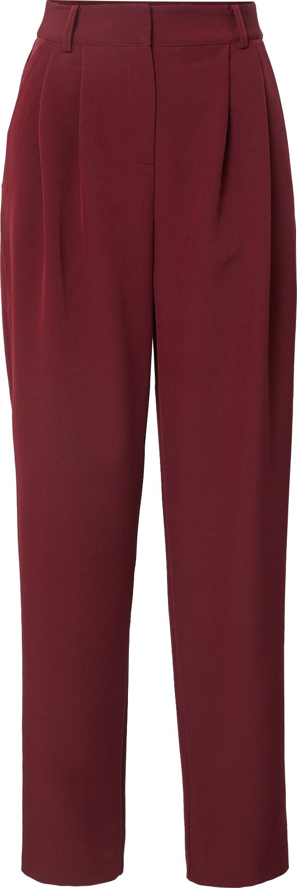 Guido Maria Kretschmer Collection Kalhoty s puky 'INKA' burgundská červeň