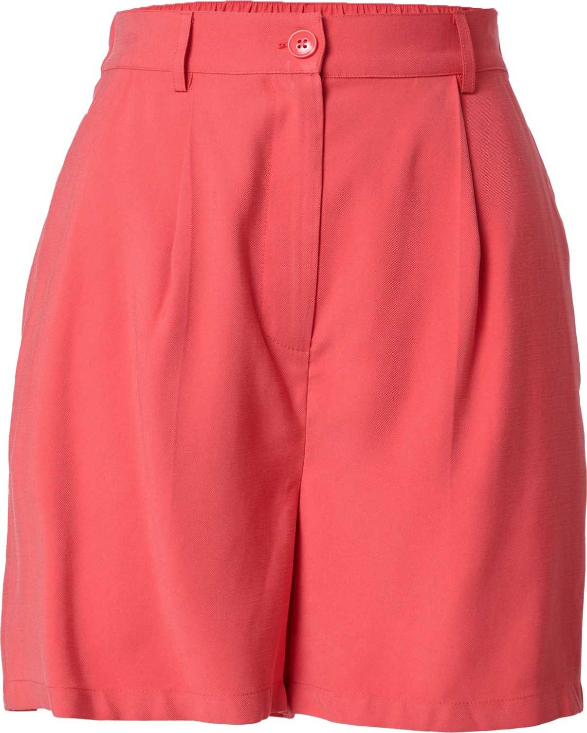 Guido Maria Kretschmer Collection Kalhoty se sklady v pase 'Thora' červená