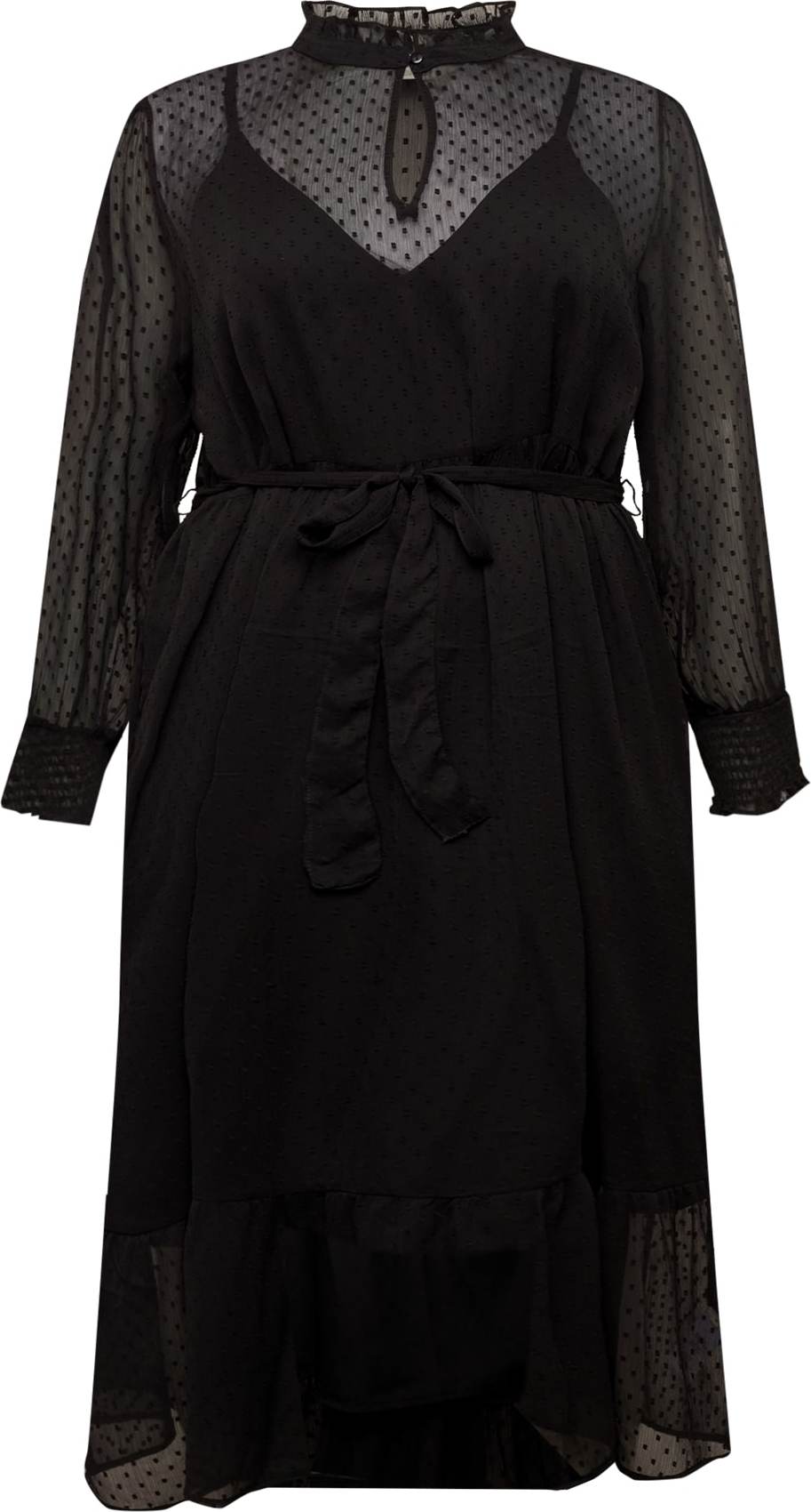 Guido Maria Kretschmer Curvy Collection Košilové šaty 'Thassia' černá