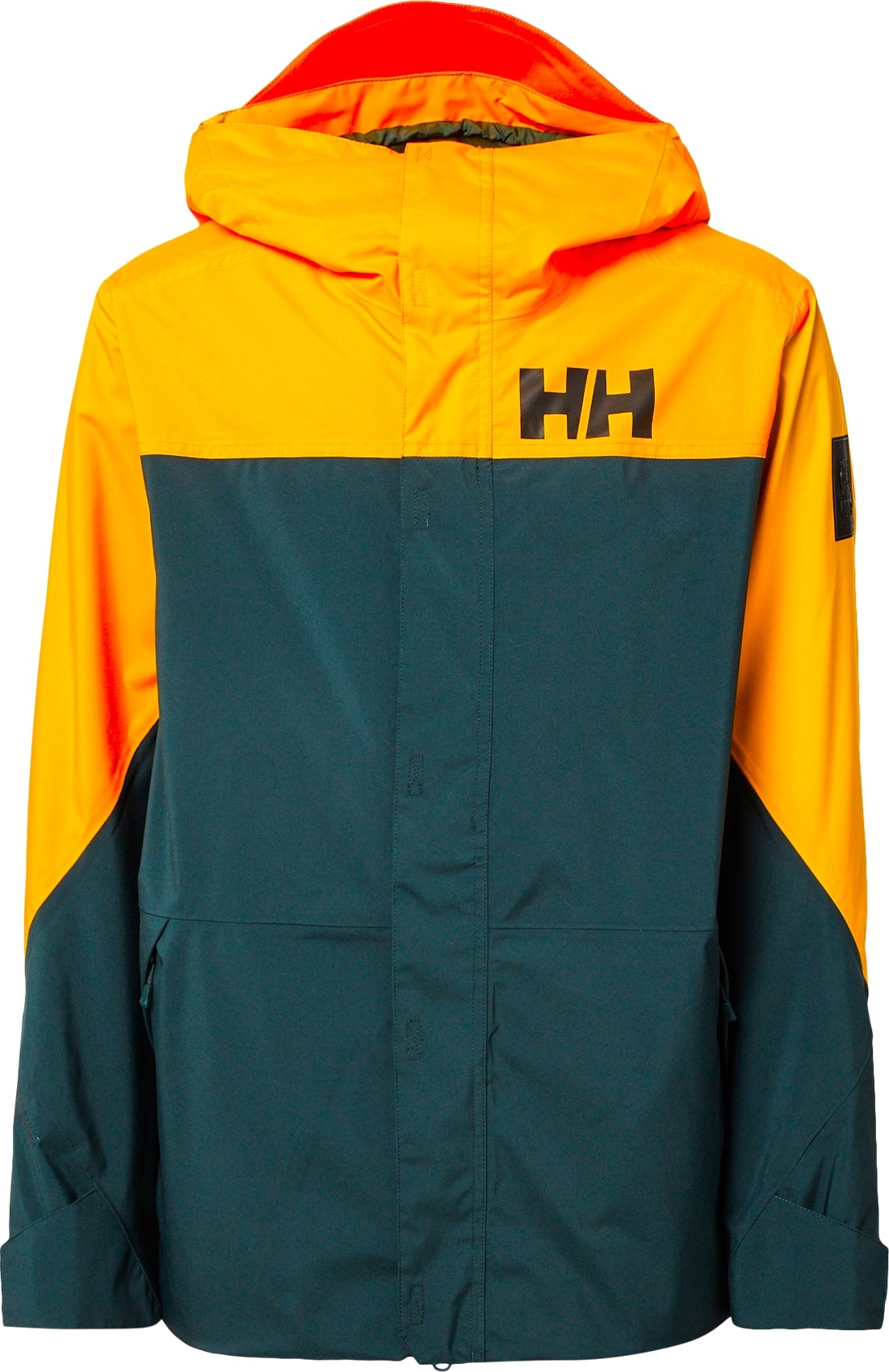 HELLY HANSEN Sportovní bunda tmavě zelená / oranžová / černá