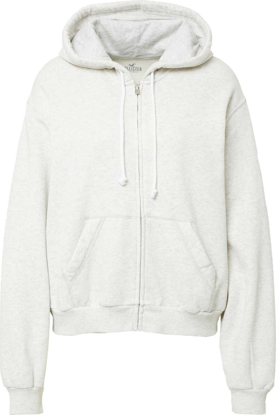 HOLLISTER Mikina světle šedá