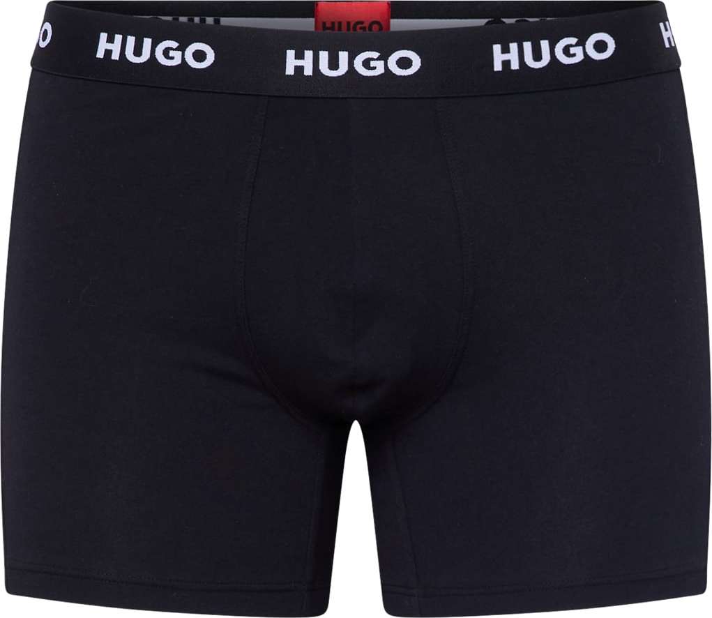 HUGO Boxerky černá / bílá