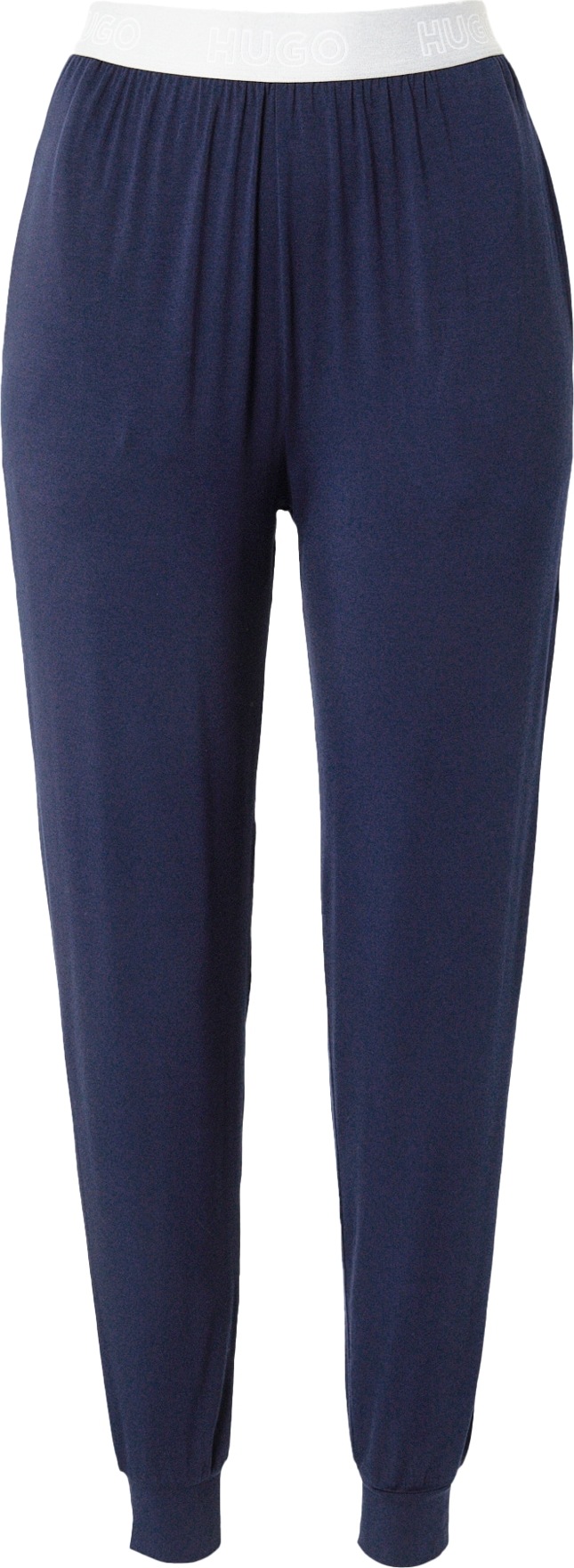 HUGO Pyžamové kalhoty 'Unite' marine modrá / světle šedá / bílá