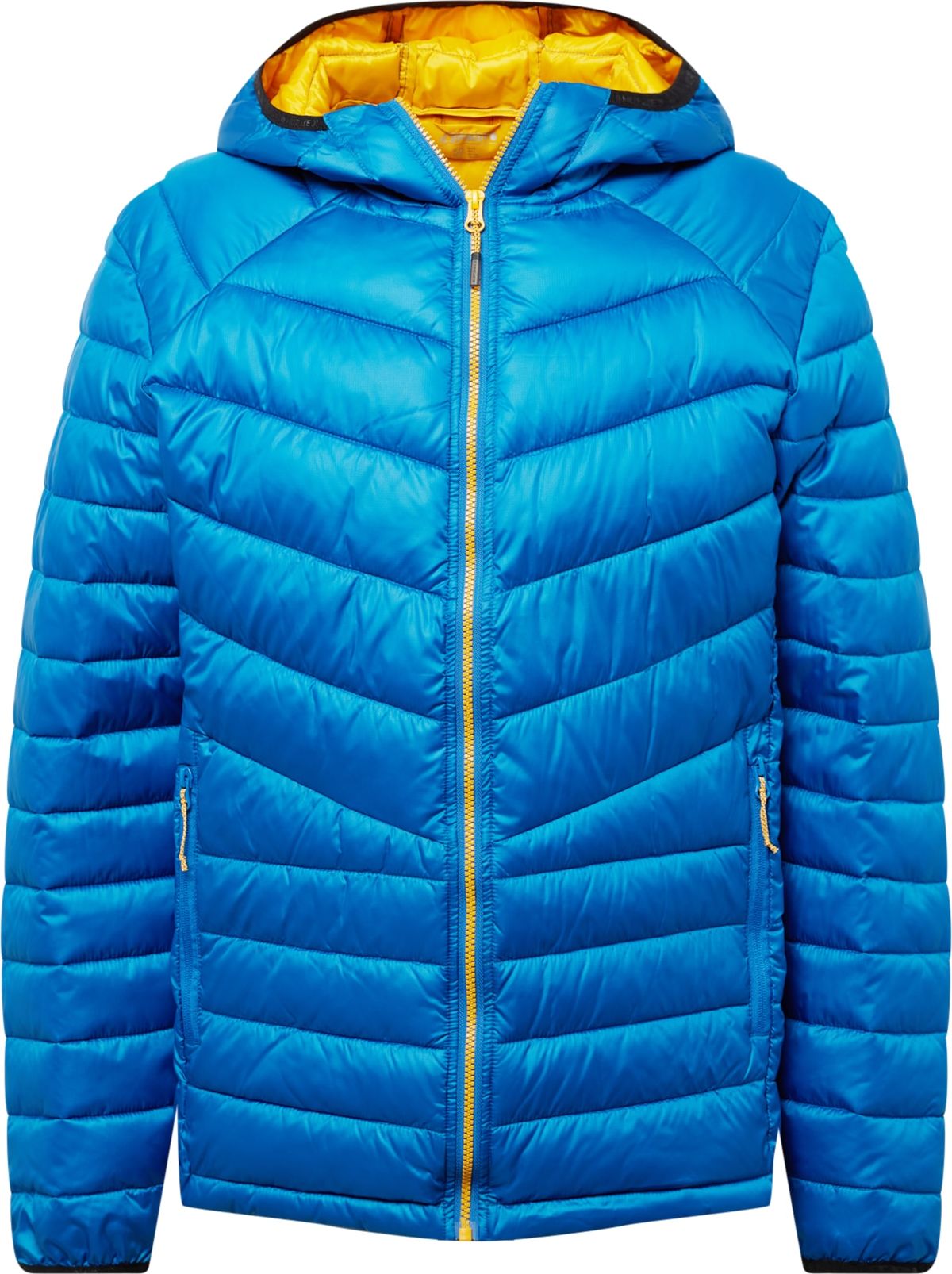 ICEPEAK Outdoorová bunda 'BAGLEY' nebeská modř / žlutá