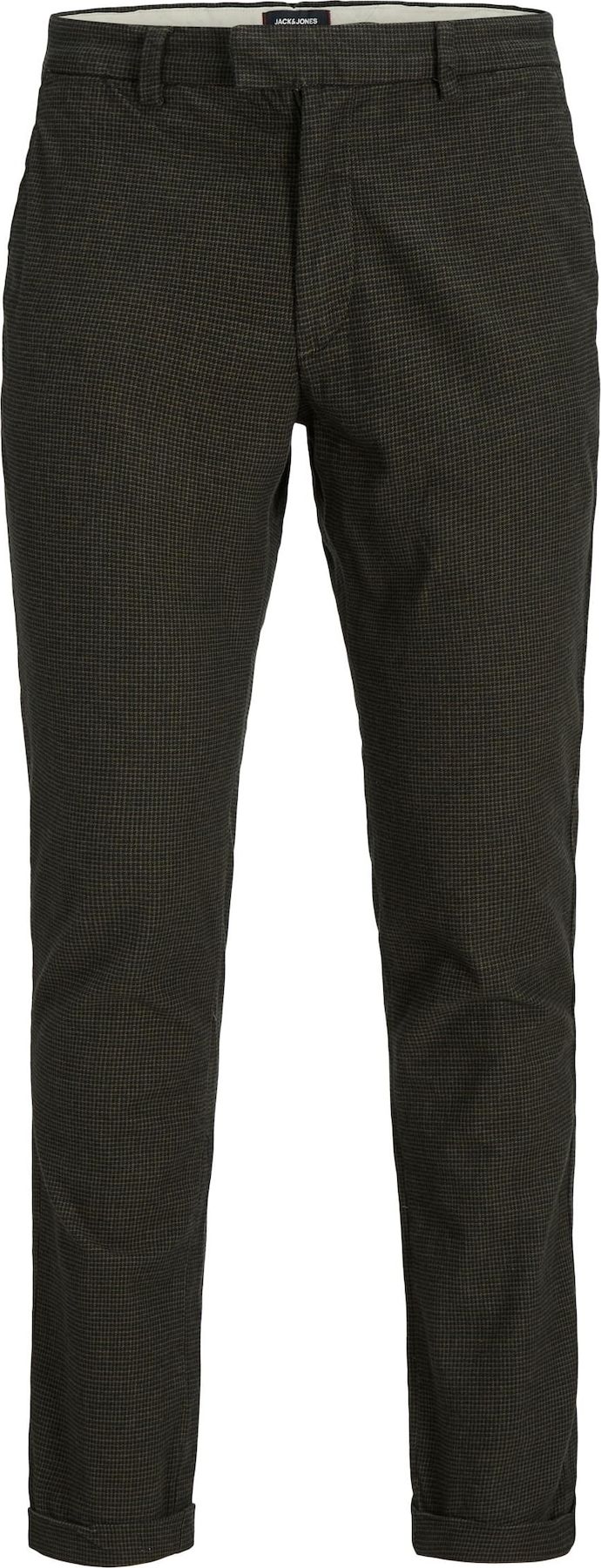 JACK & JONES Chino kalhoty 'Hugo' olivová / černá