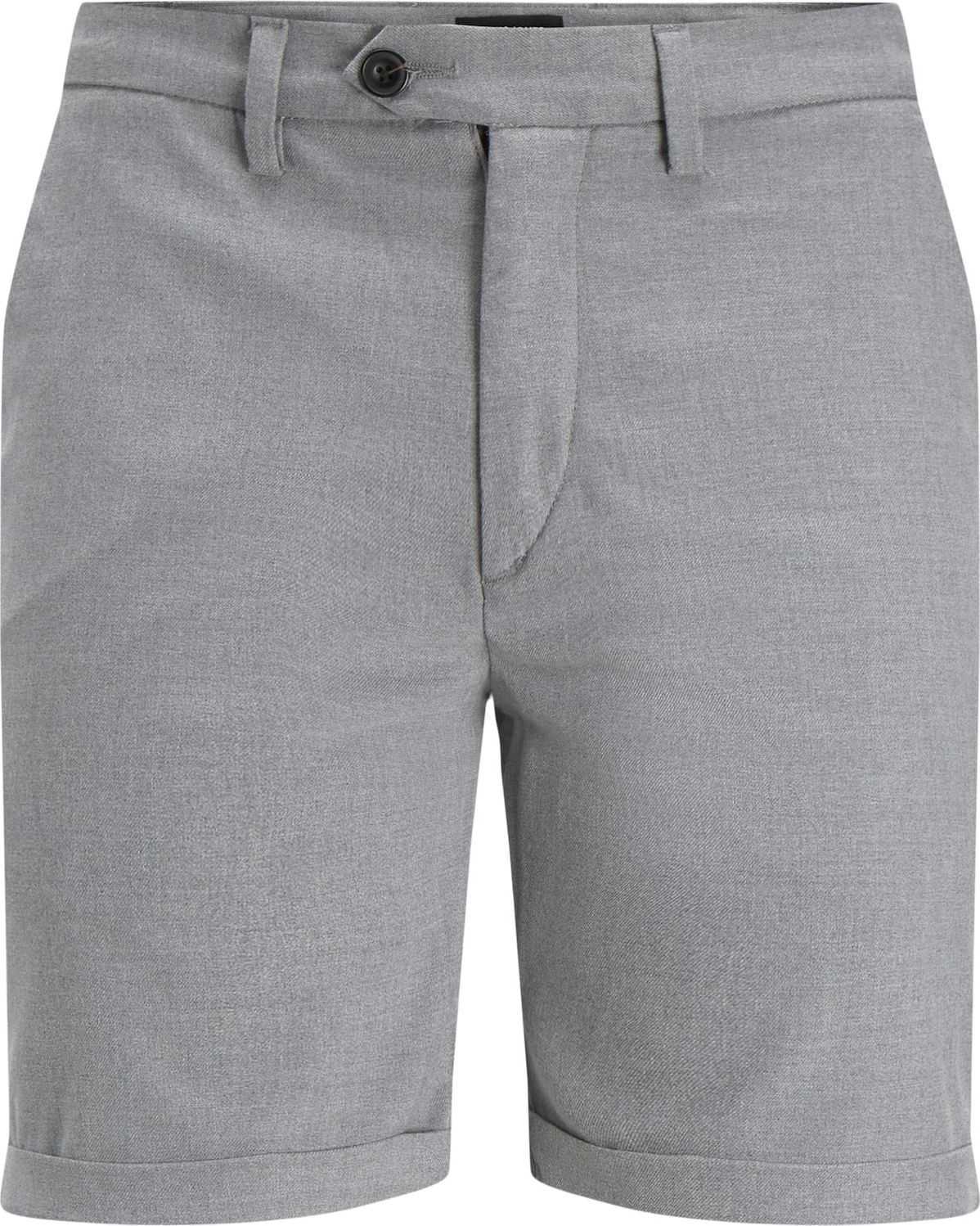 JACK & JONES Chino kalhoty 'Connor' šedý melír
