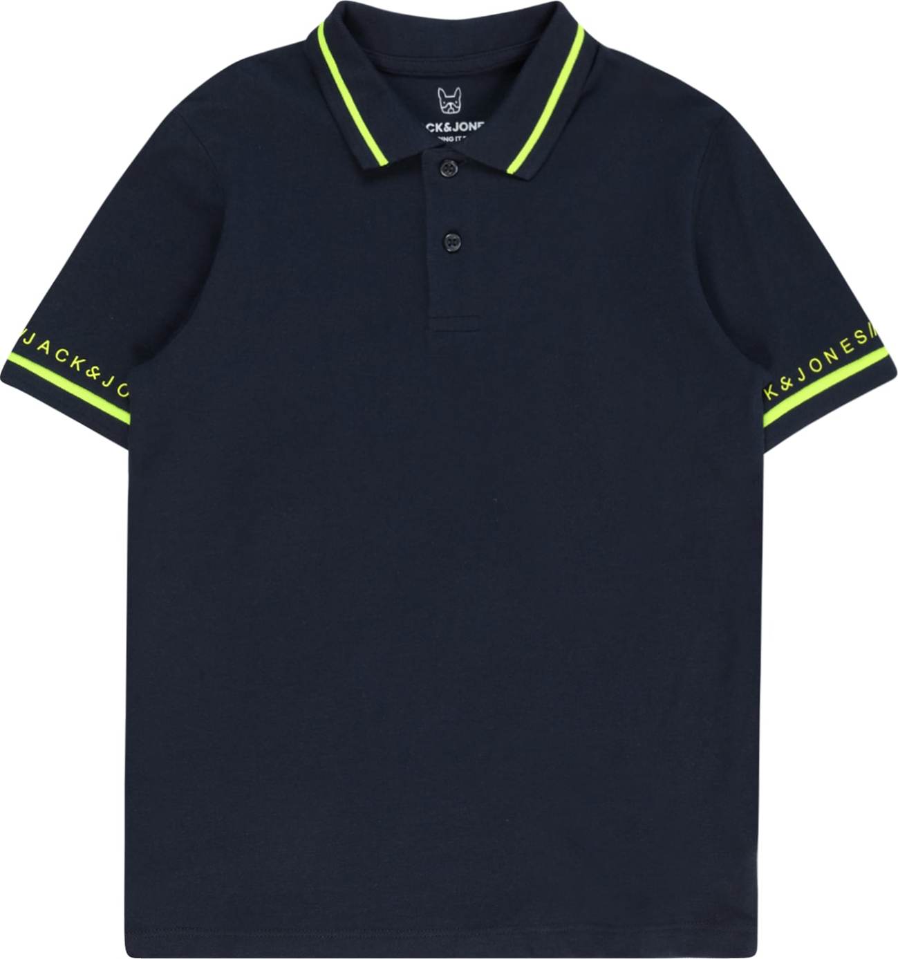 Jack & Jones Junior Tričko námořnická modř / limone