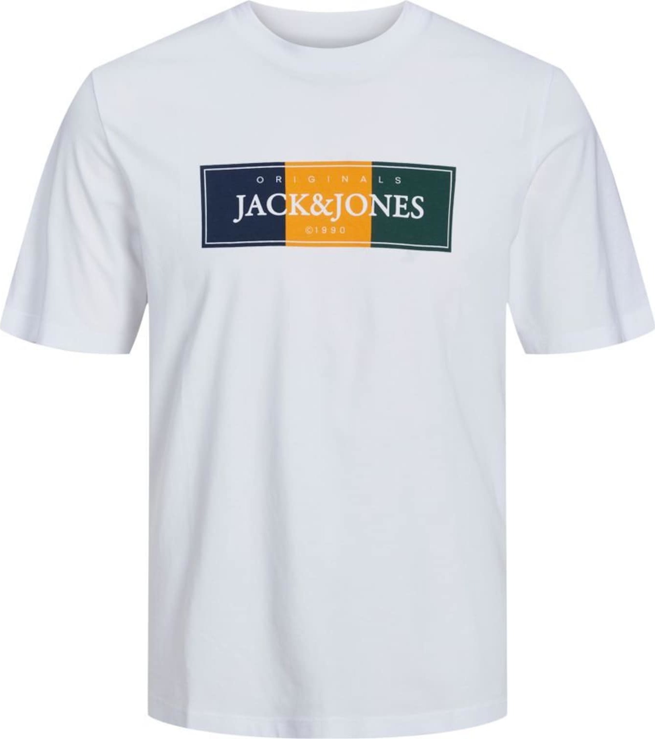 Jack & Jones Junior Tričko žlutá / černá / bílá