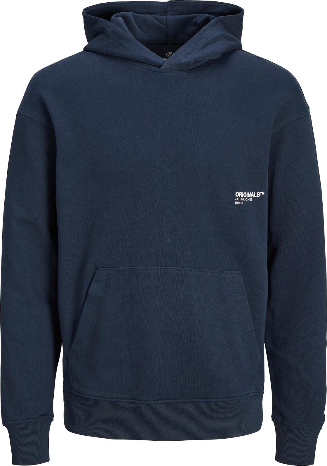 JACK & JONES Mikina 'Clean' námořnická modř / bílá