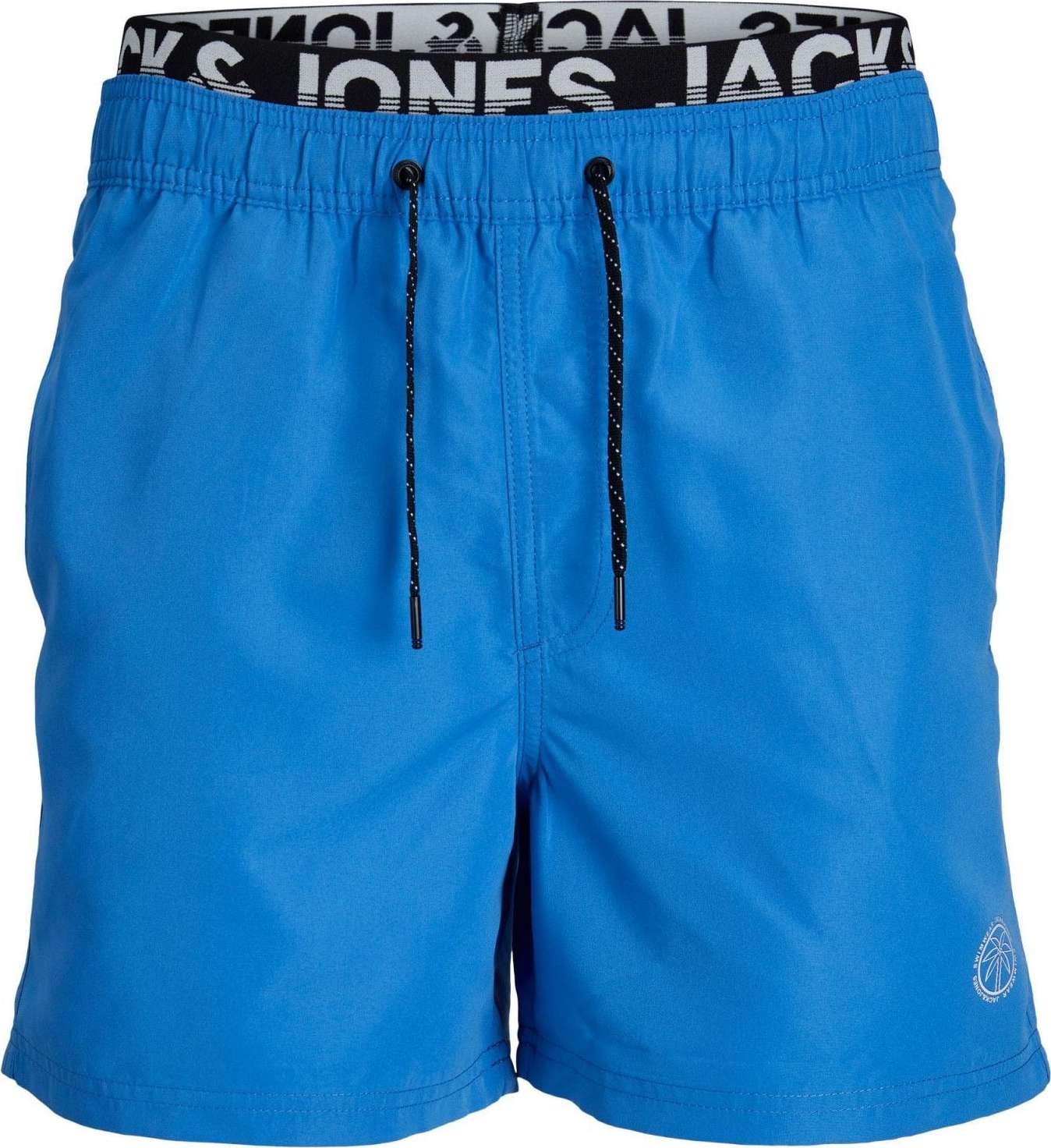 JACK & JONES Plavecké šortky 'Fiji' modrá / šedá / černá