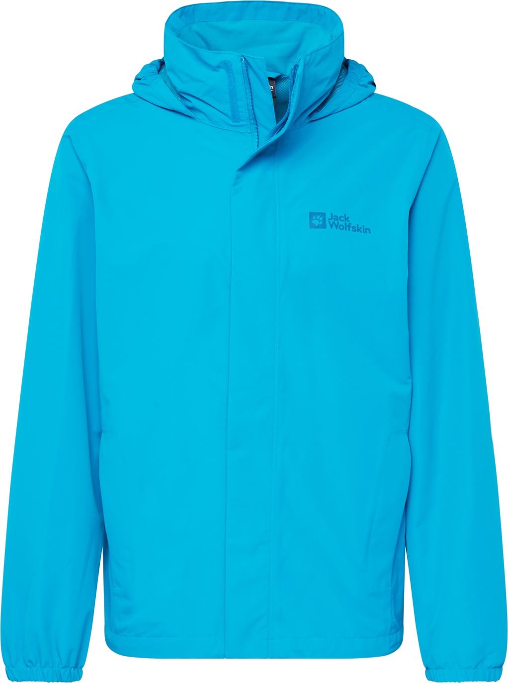 JACK WOLFSKIN Outdoorová bunda 'STORMY POINT' aqua modrá