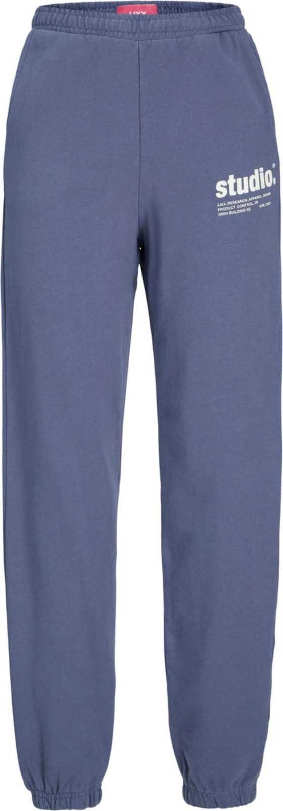 JJXX Kalhoty 'Bianca' chladná modrá / bílá