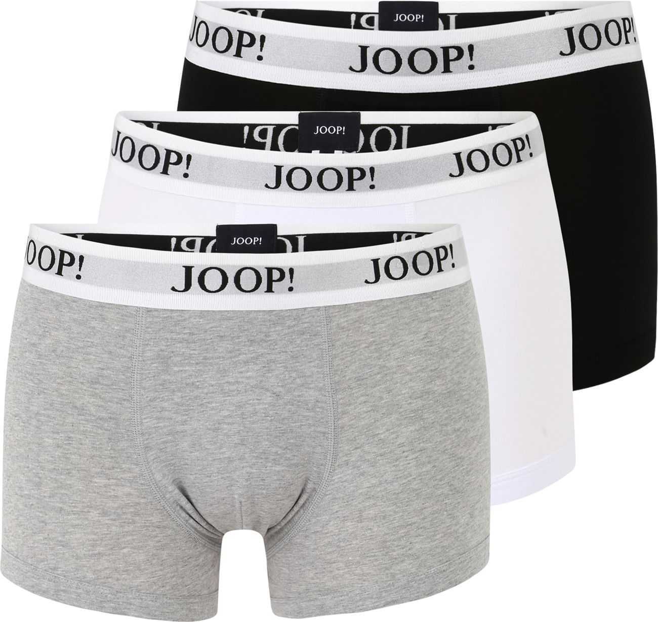 JOOP! Boxerky světle šedá / šedý melír / černá / bílá