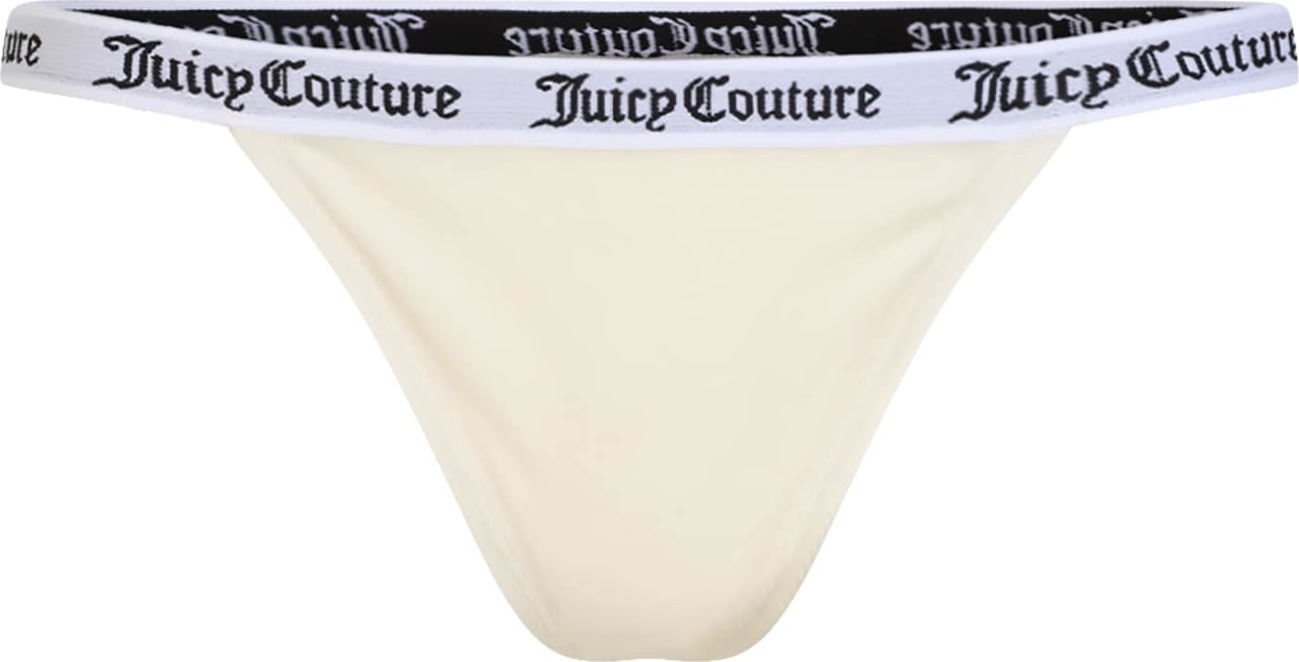 Juicy Couture Tanga 'ROSALIE' krémová / černá