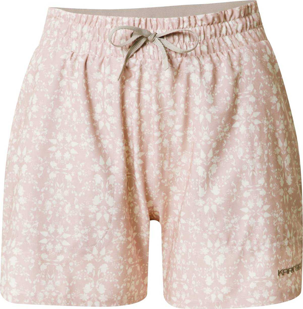 KariTraa Sportovní kalhoty 'RUTH' kámen / růžová