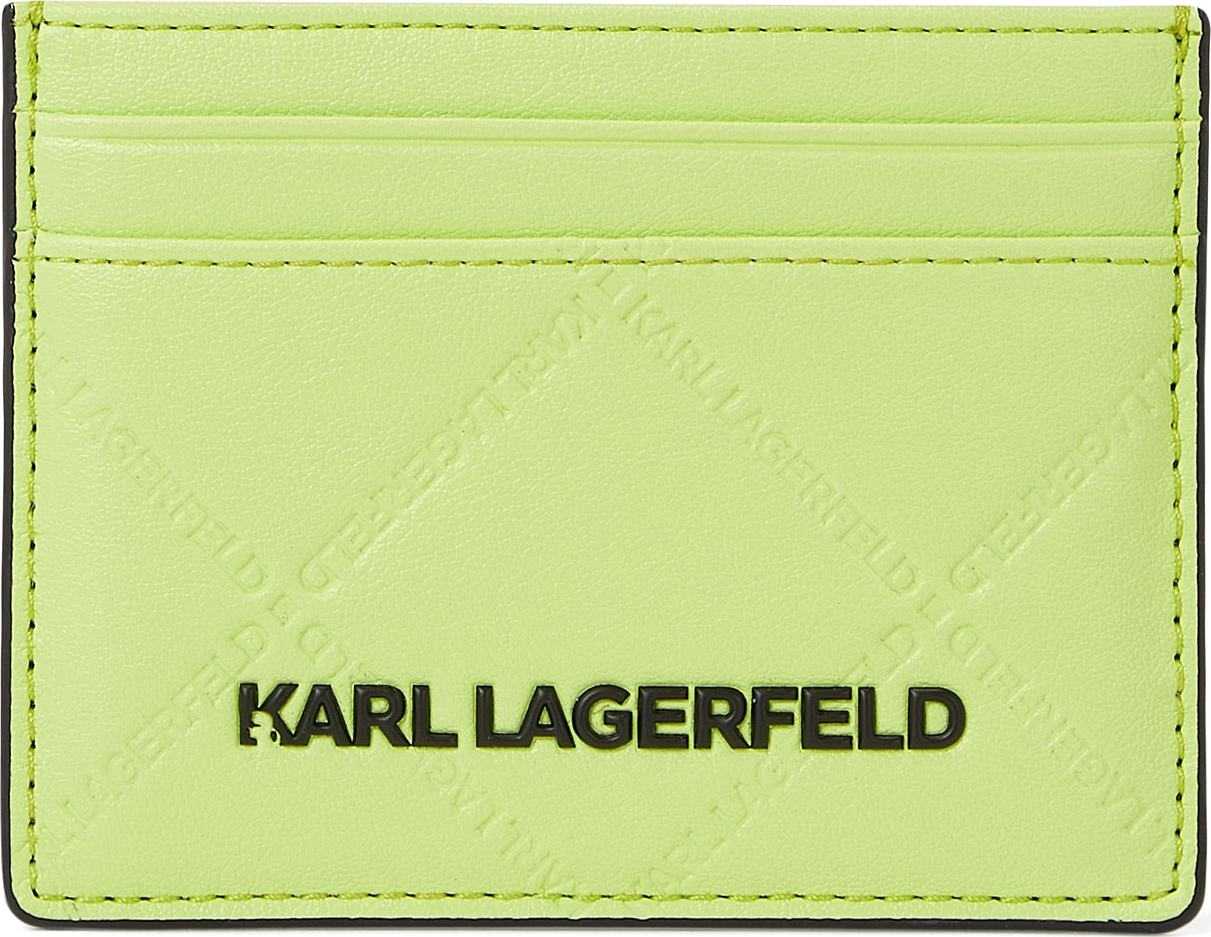 Karl Lagerfeld Peněženka ' Skuare ' stříbrně šedá / zelená