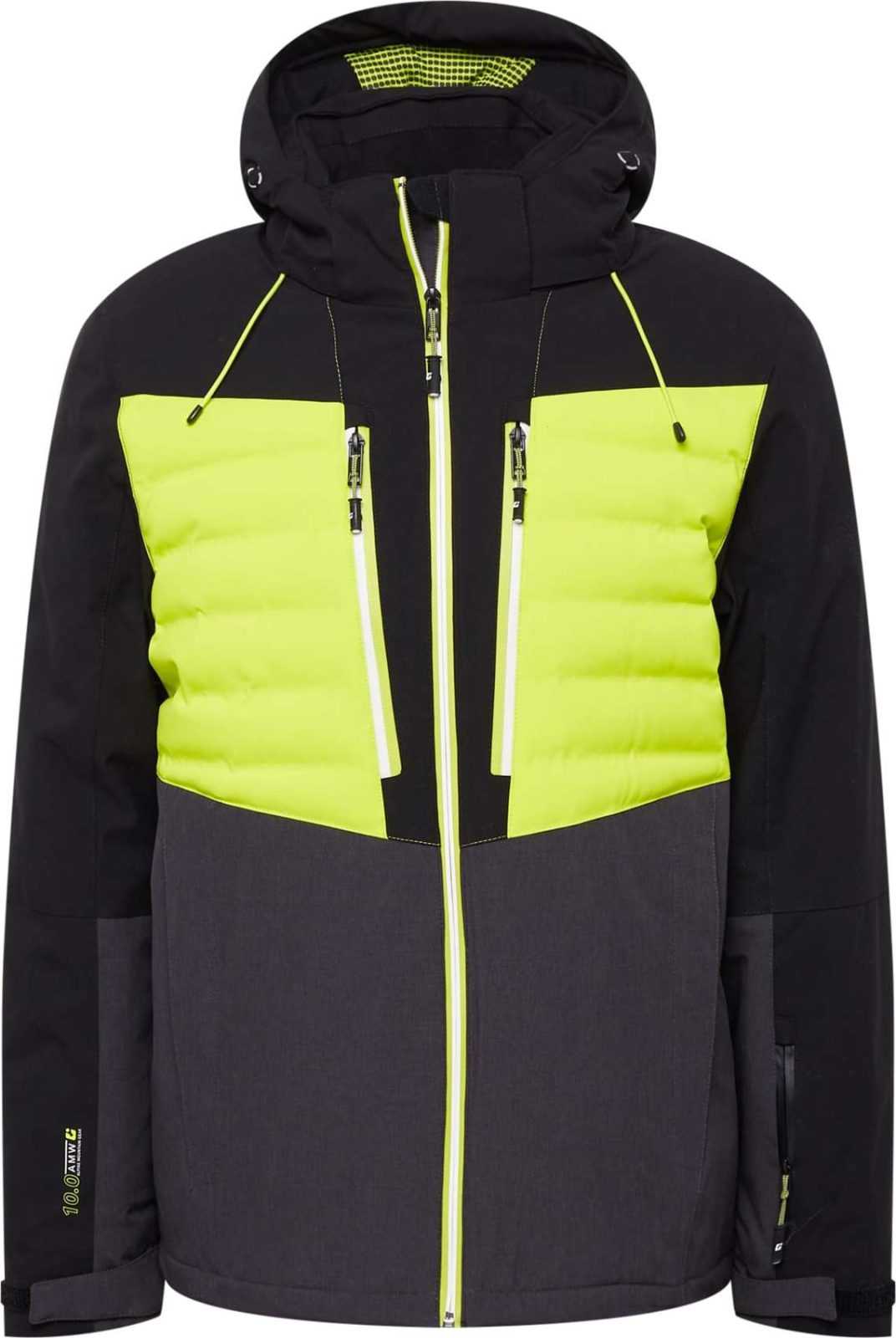 KILLTEC Outdoorová bunda žlutá / černá