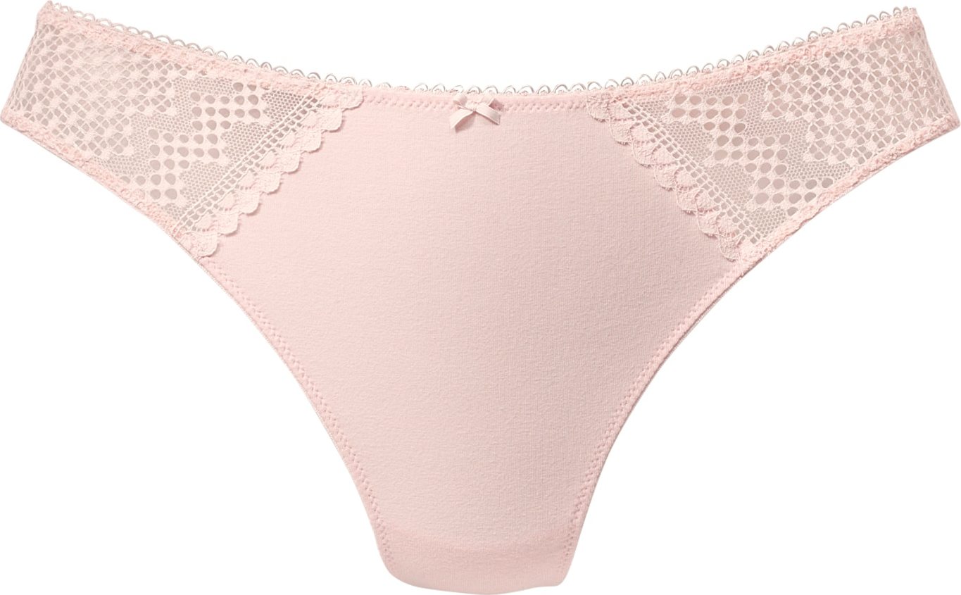 LASCANA Tanga pudrová
