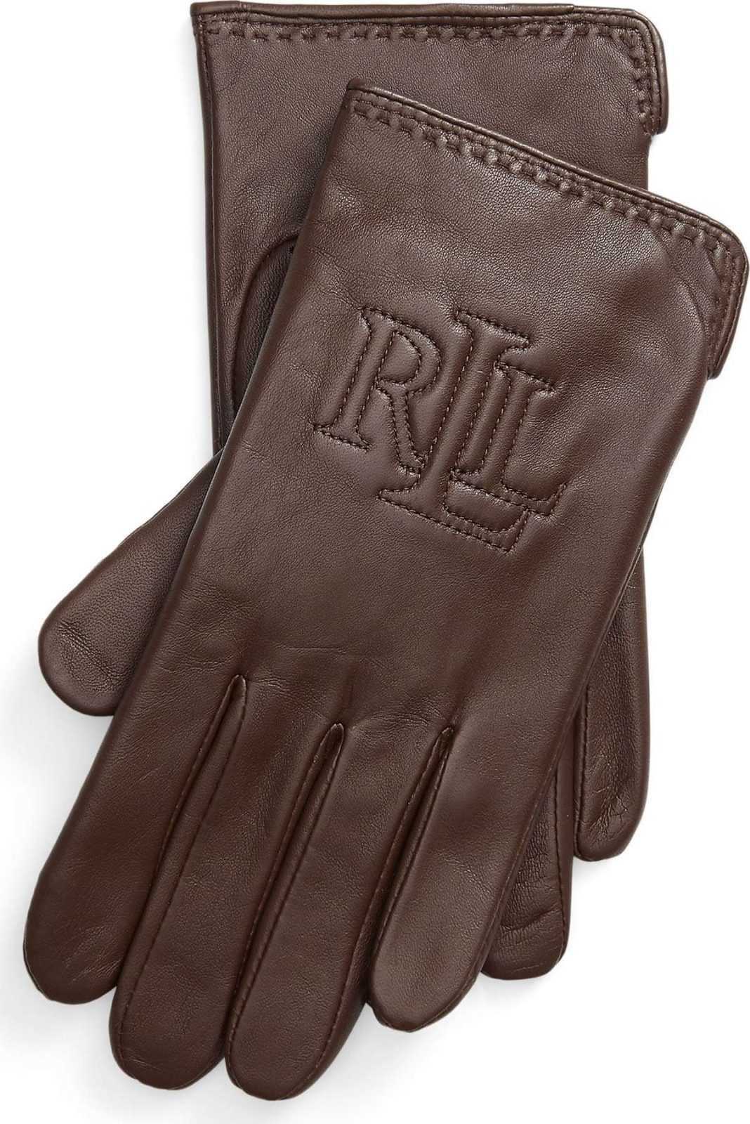 Lauren Ralph Lauren Prstové rukavice čokoládová