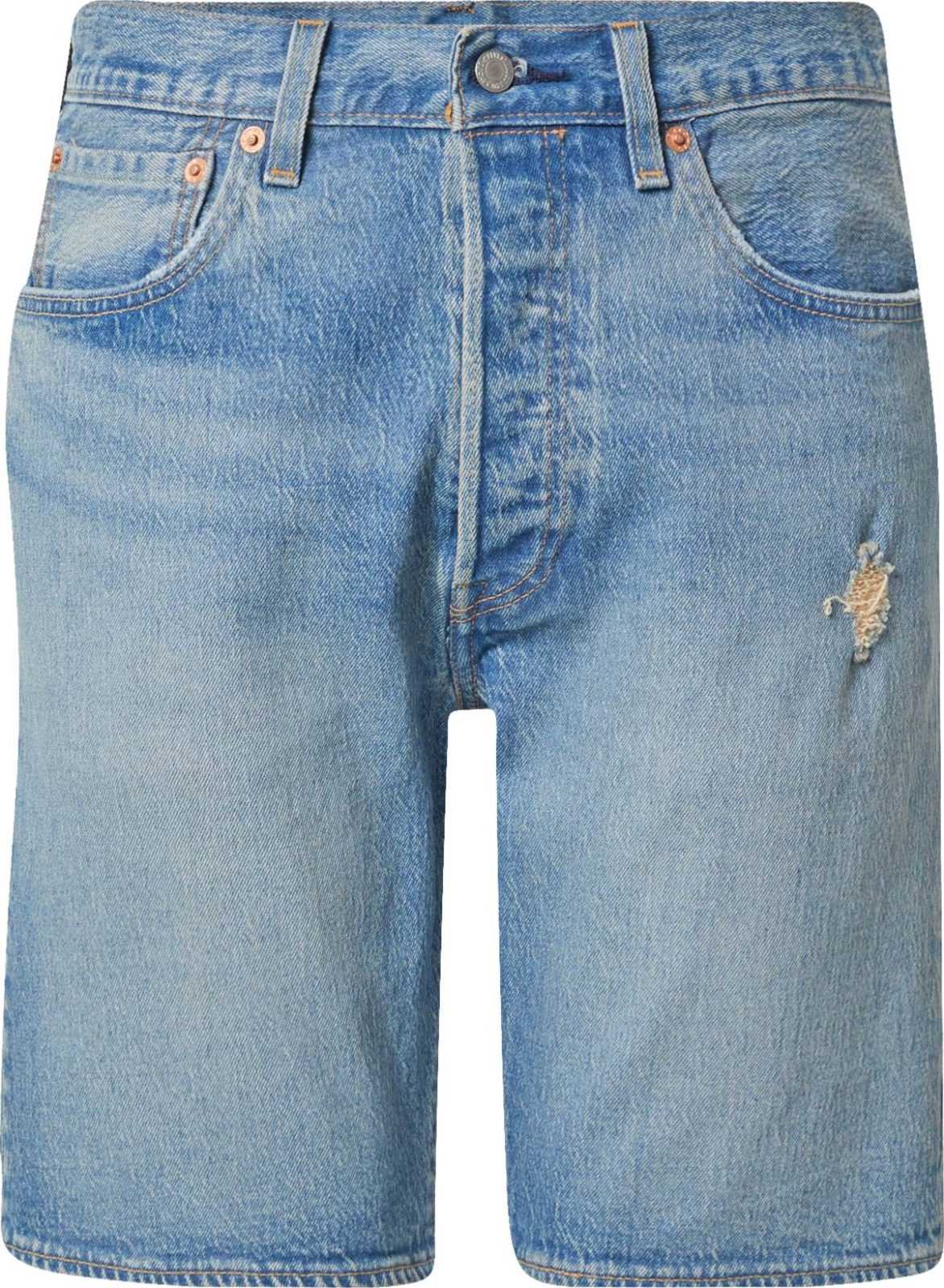 LEVI'S Džíny '501® HEMMED SHORT' modrá džínovina