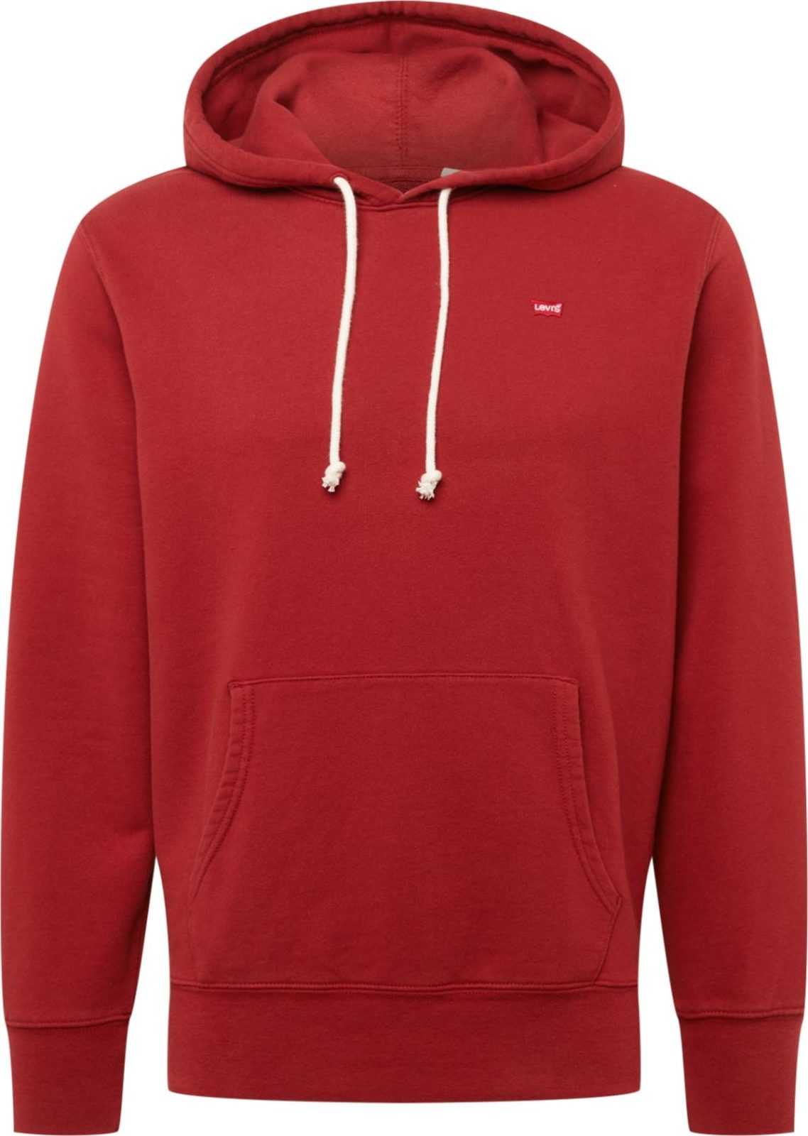 LEVI'S Mikina 'NEW ORIGINAL HOODIE REDS' tmavě červená