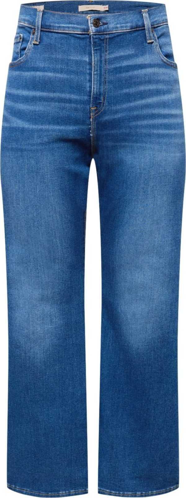 Levi's® Plus Džíny '726 PL HR FLARE LIGHT INDIGO - WORN IN' modrá džínovina