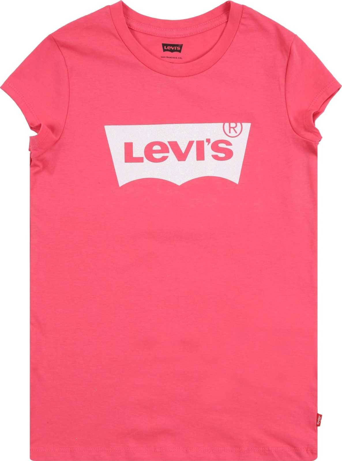 LEVI'S Tričko 'Batwing' pink / bílá