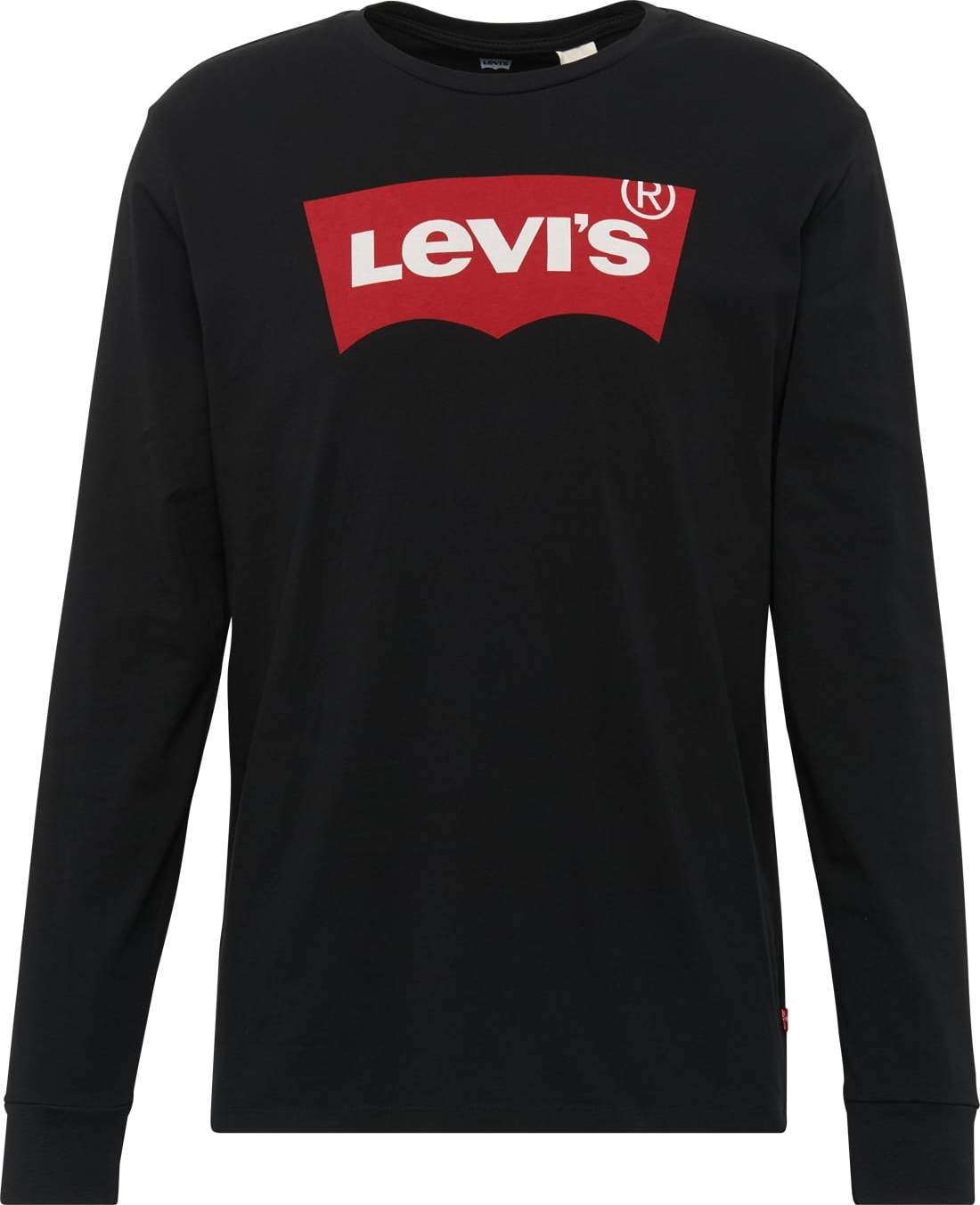 LEVI'S Tričko 'LS STD GRAPHIC TEE BLACKS' červená / černá