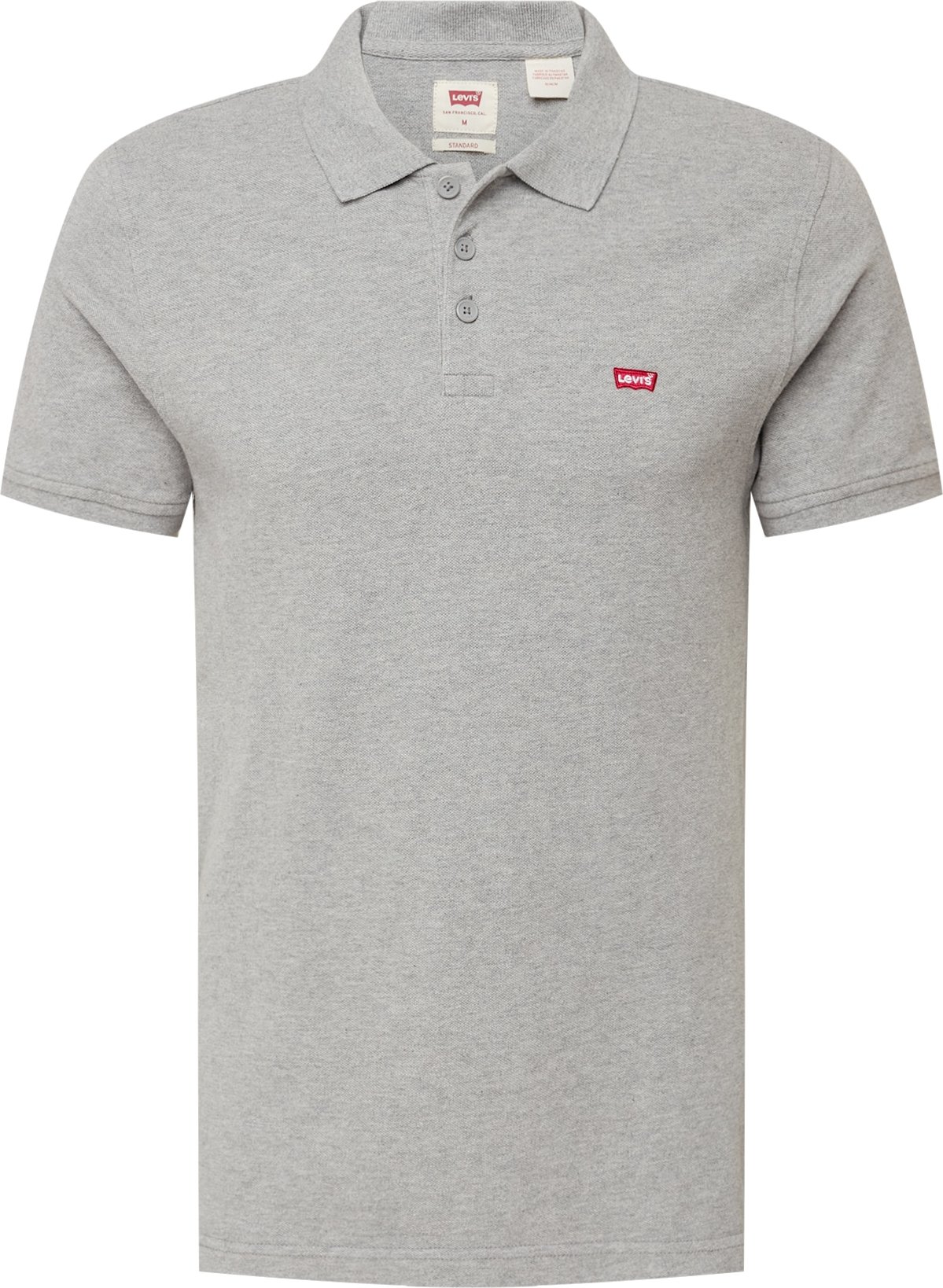 LEVI'S Tričko 'LEVIS HM POLO GREYS' šedý melír / červená / bílá