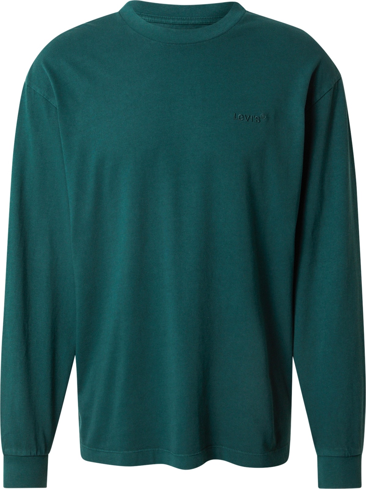 LEVI'S Tričko 'LS RED TAB TEE GREENS' smaragdová