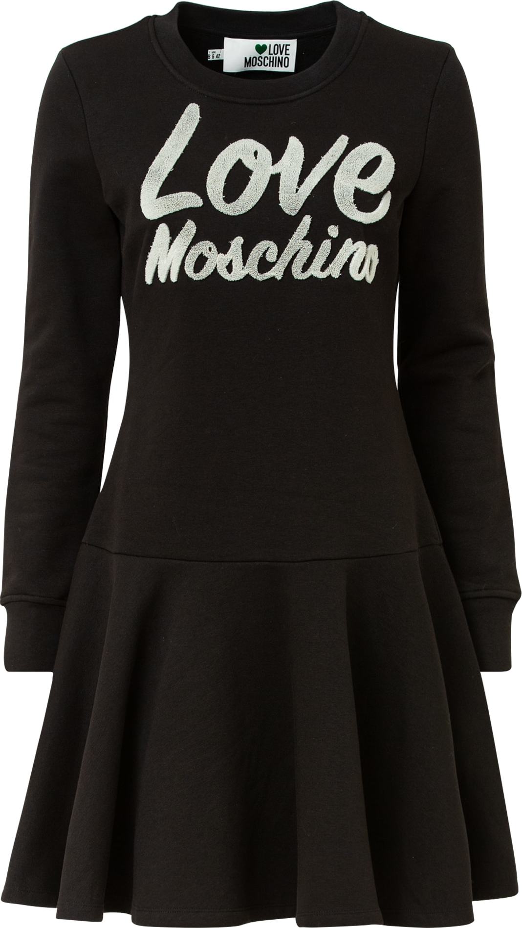 Love Moschino Šaty černá / bílá